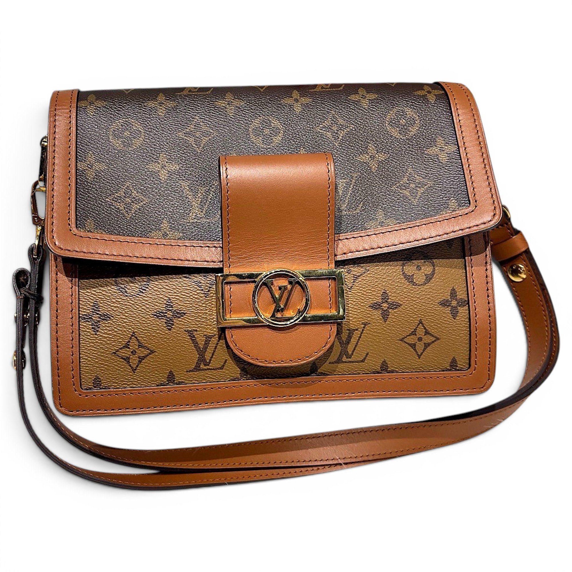 Dauphine leather handbag