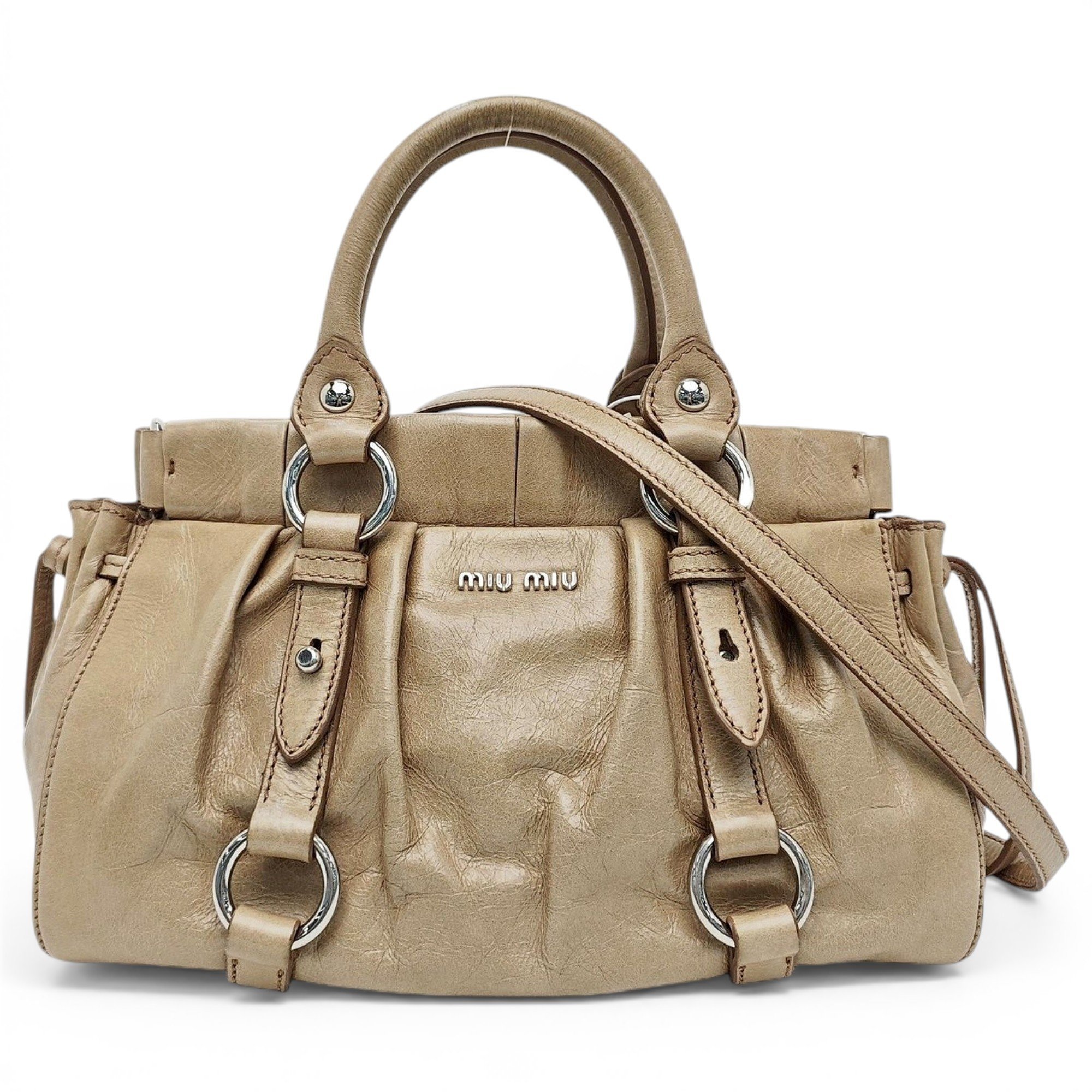 Leather handbag