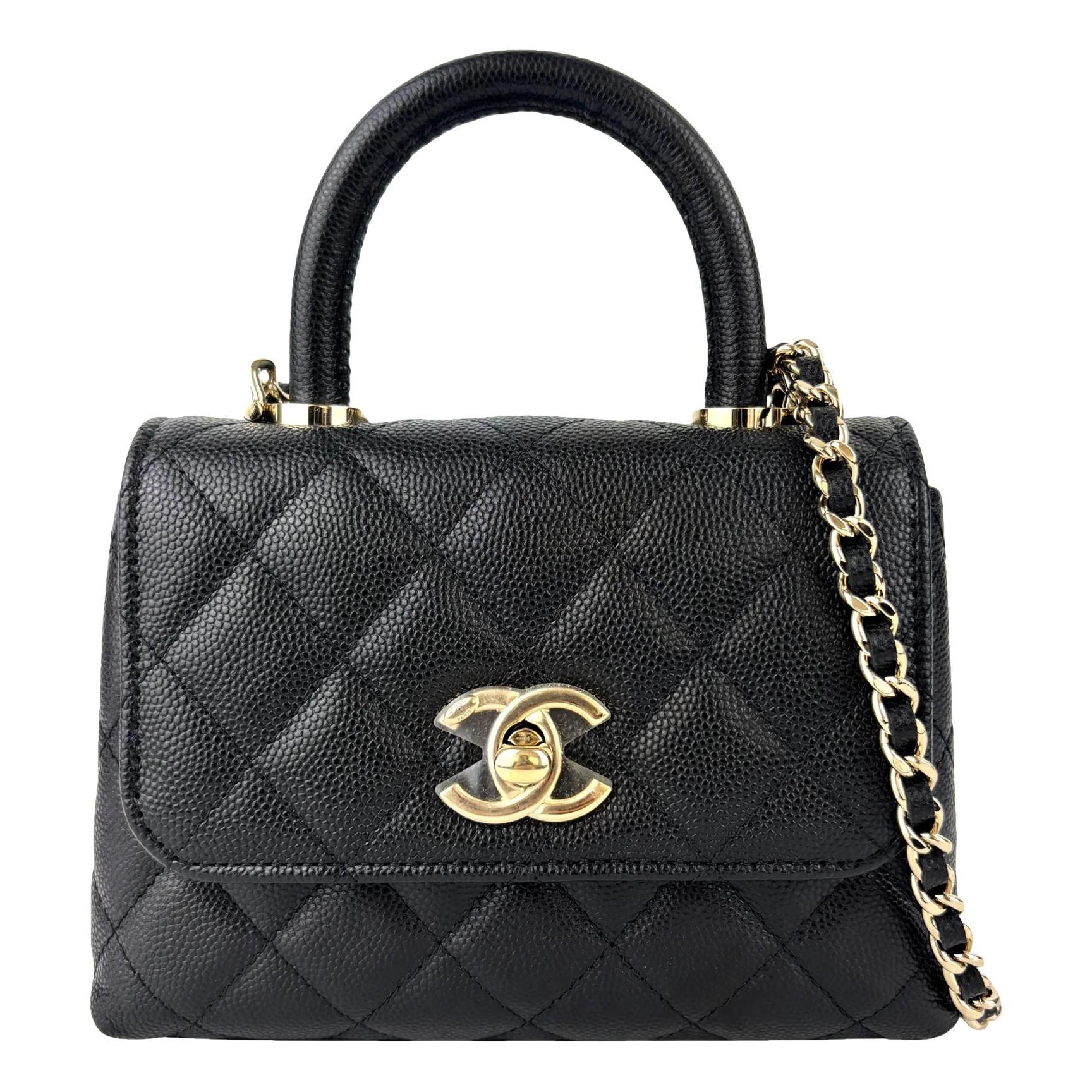 Coco Handle leather mini bag