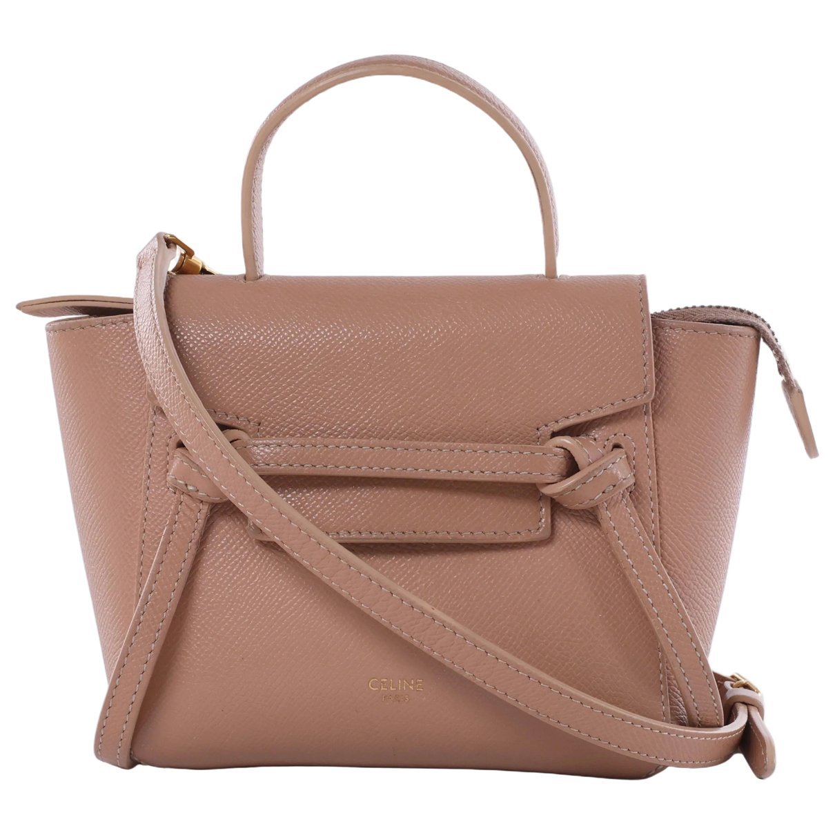 Belt leather handbag