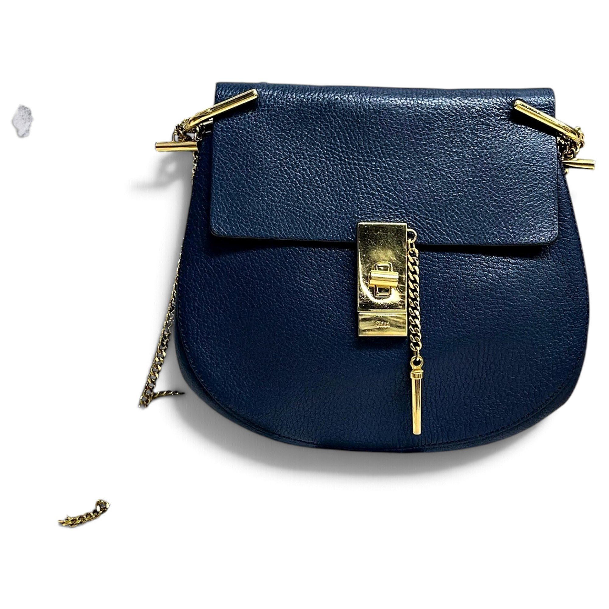 Drew leather handbag
