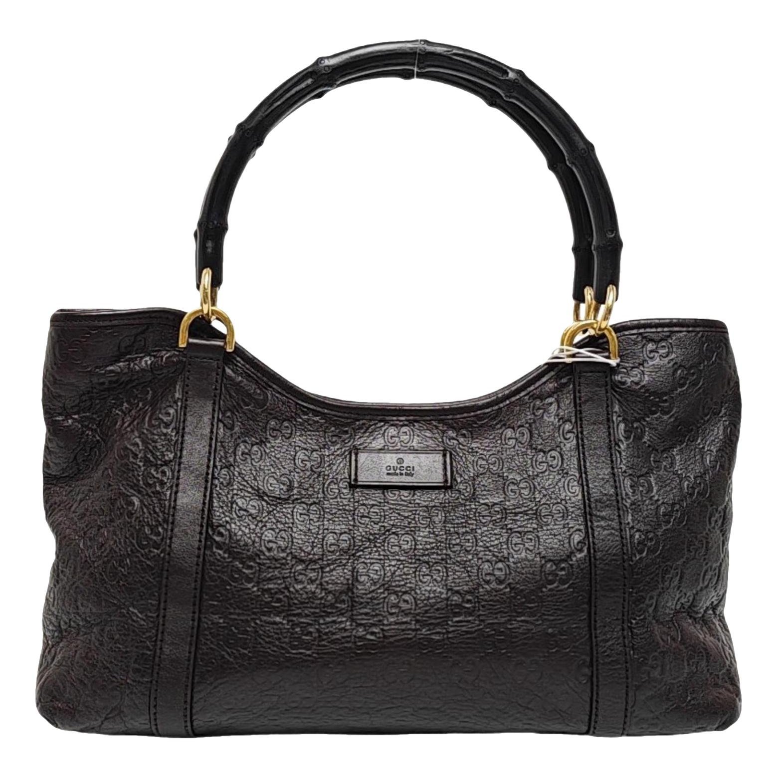 Pop Bamboo leather handbag