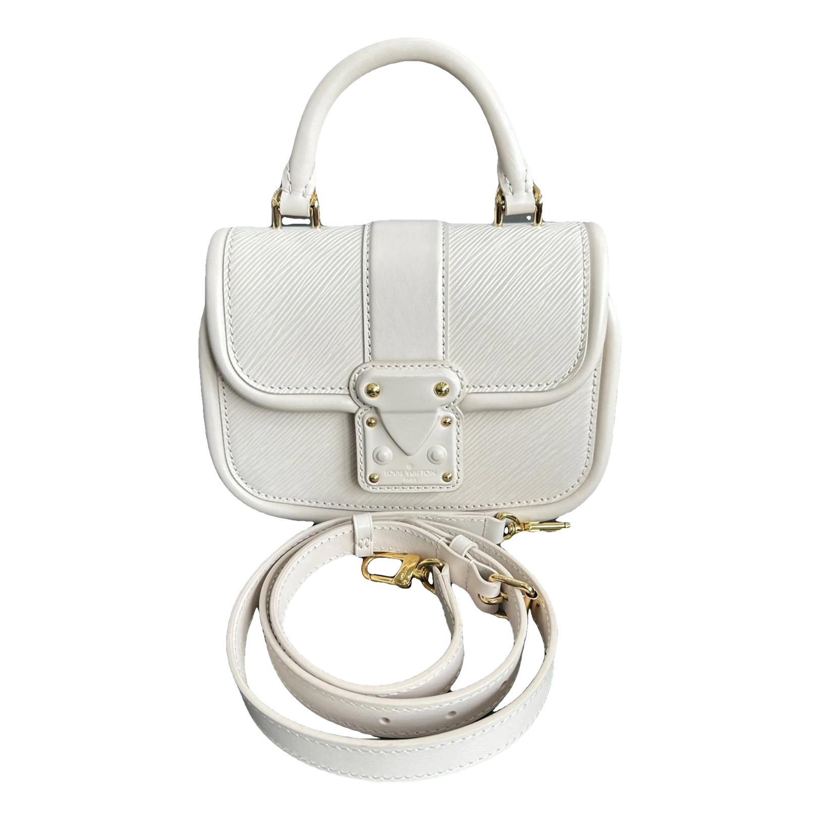 Biface leather crossbody bag