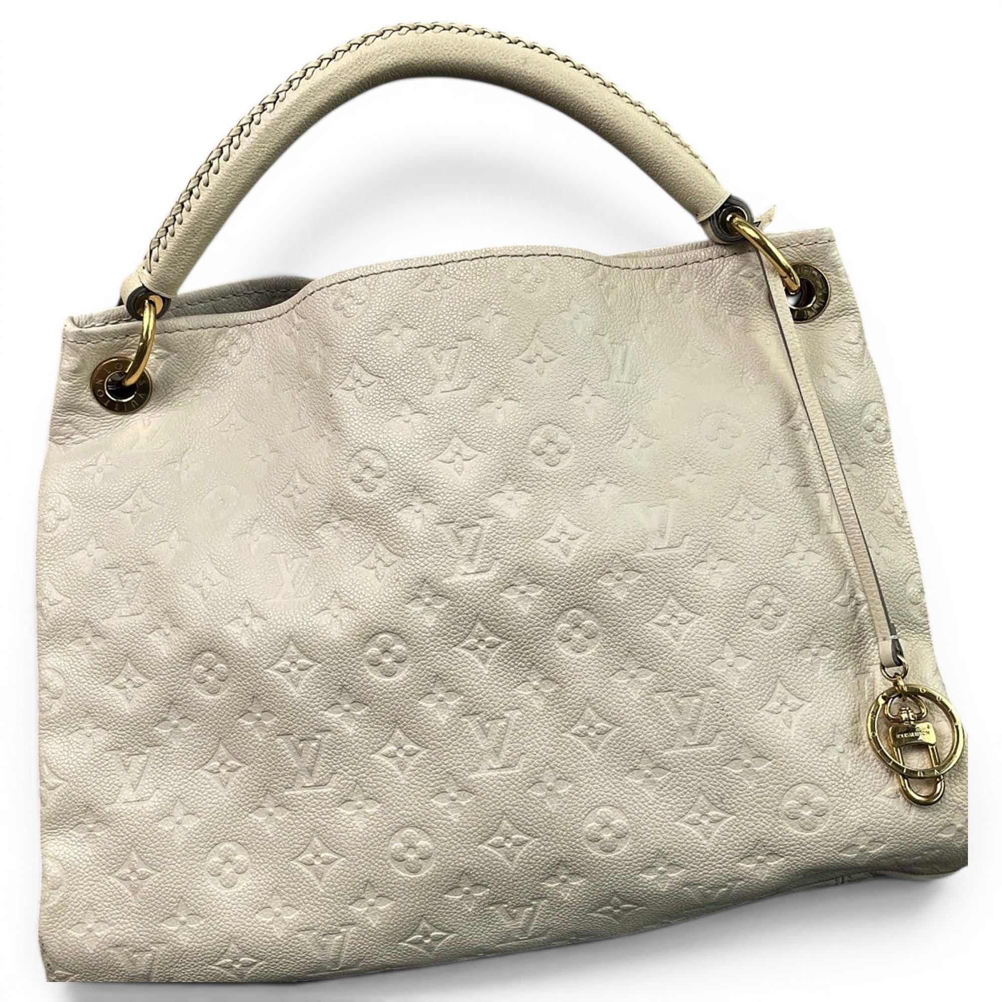 Artsy leather handbag