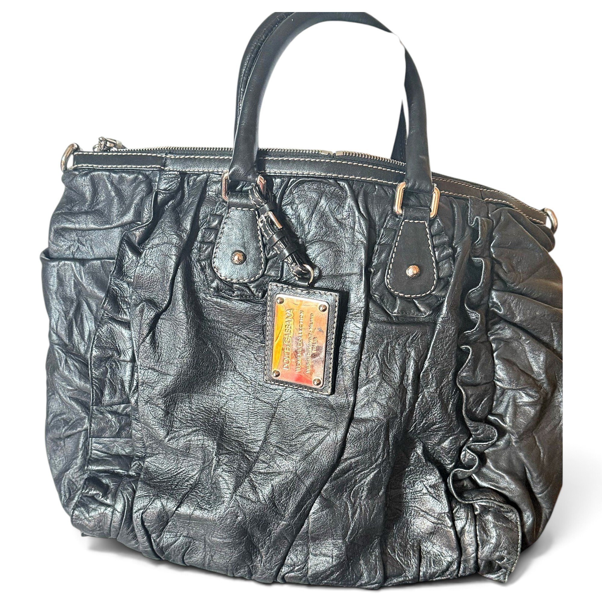 Leather handbag