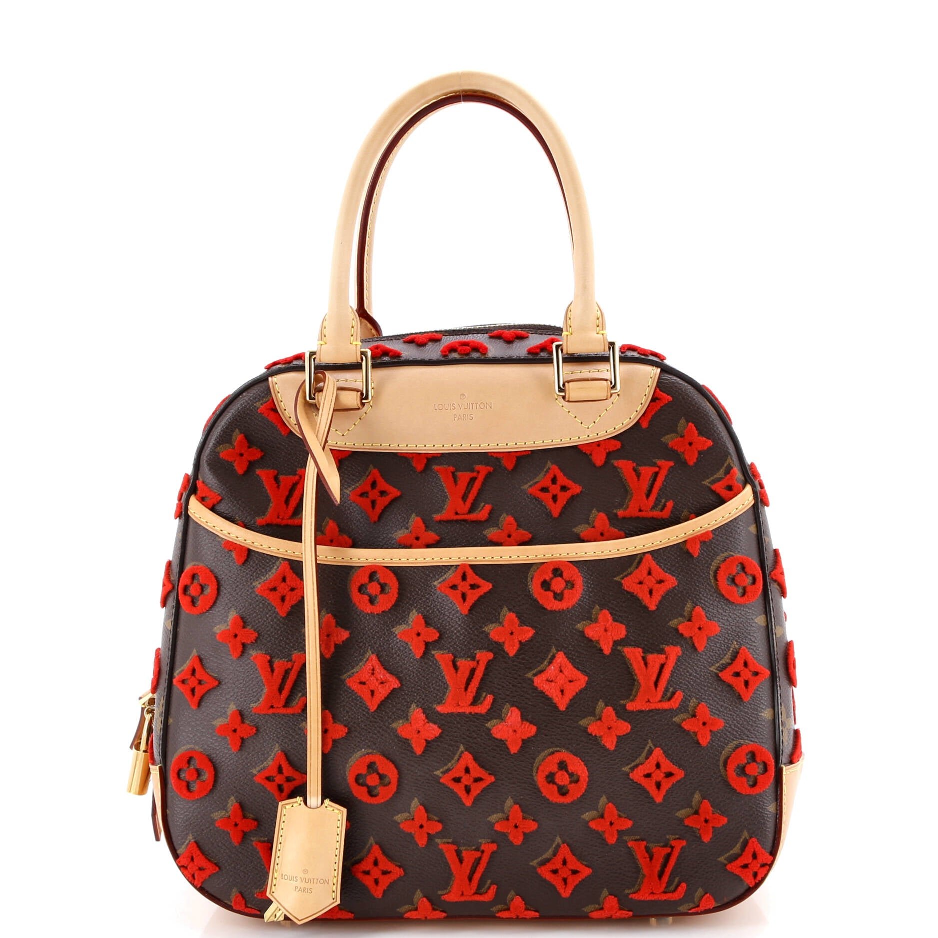 Louis Vuitton Deauville Cube Bag Monogram Tuffetage Canvas
