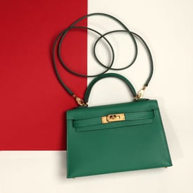 Hermes Hermès Mini Vert Vertigo Epsom Kelly 20