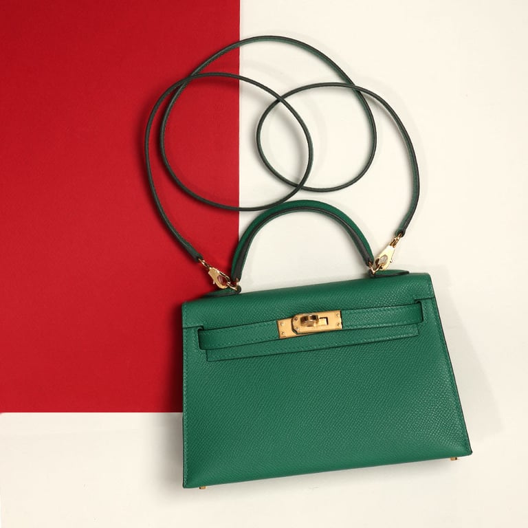 Hermes Hermès Mini Vert Vertigo Epsom Kelly 20