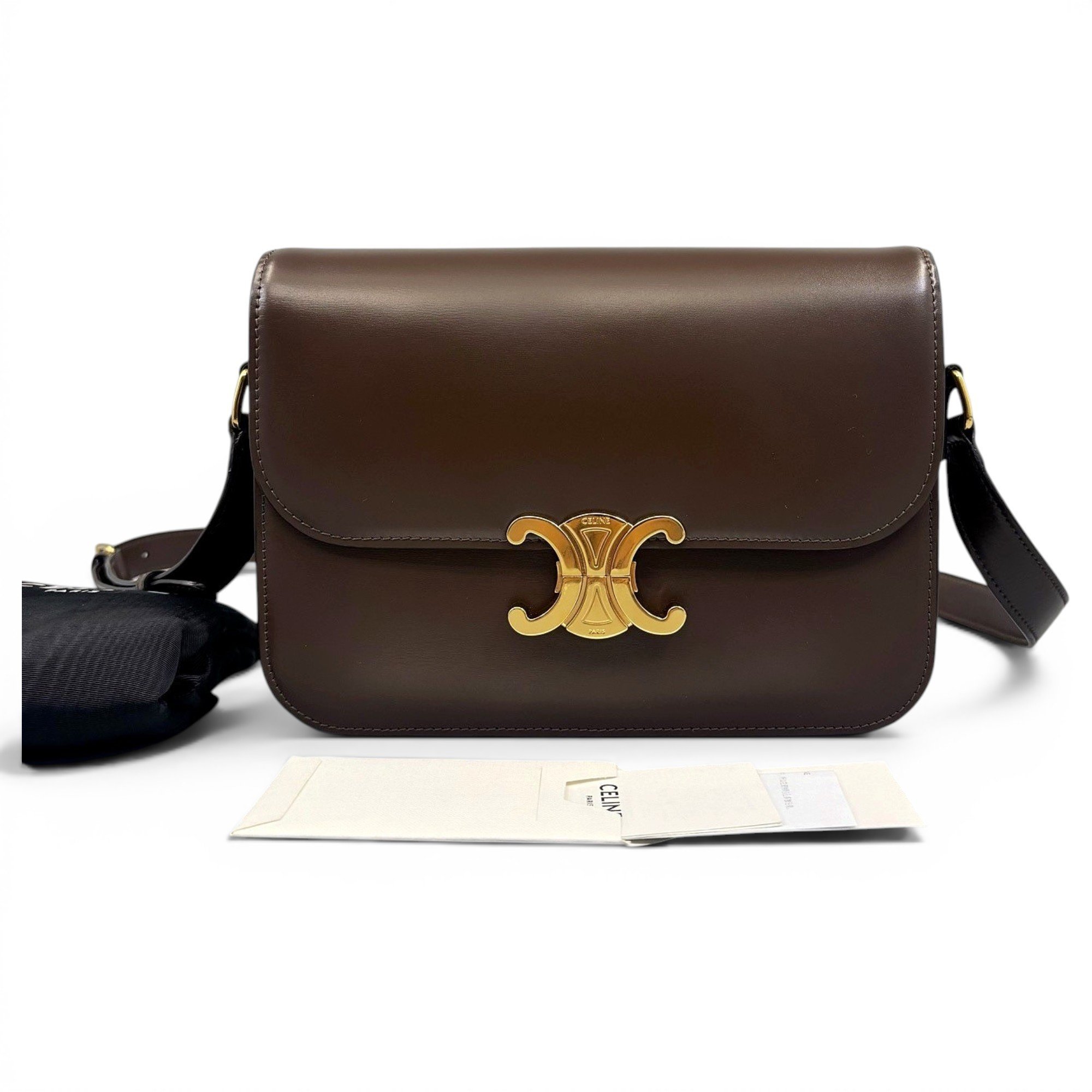 Celine Triomphe leather handbag