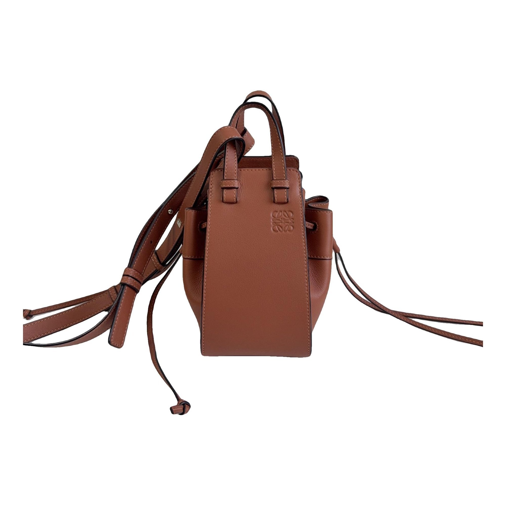 Hammock leather handbag