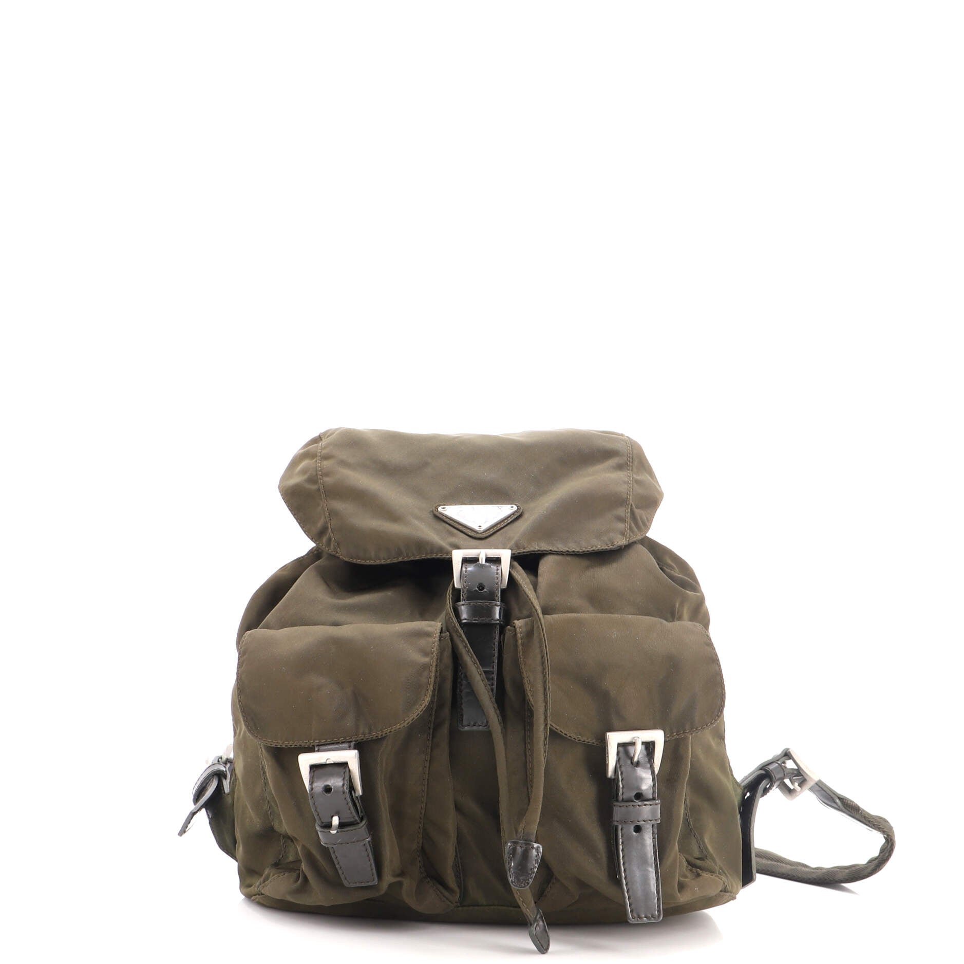 Double Front Pocket Backpack Tessuto Small
