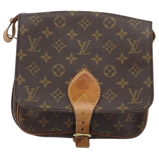 Cartouchière leather handbag