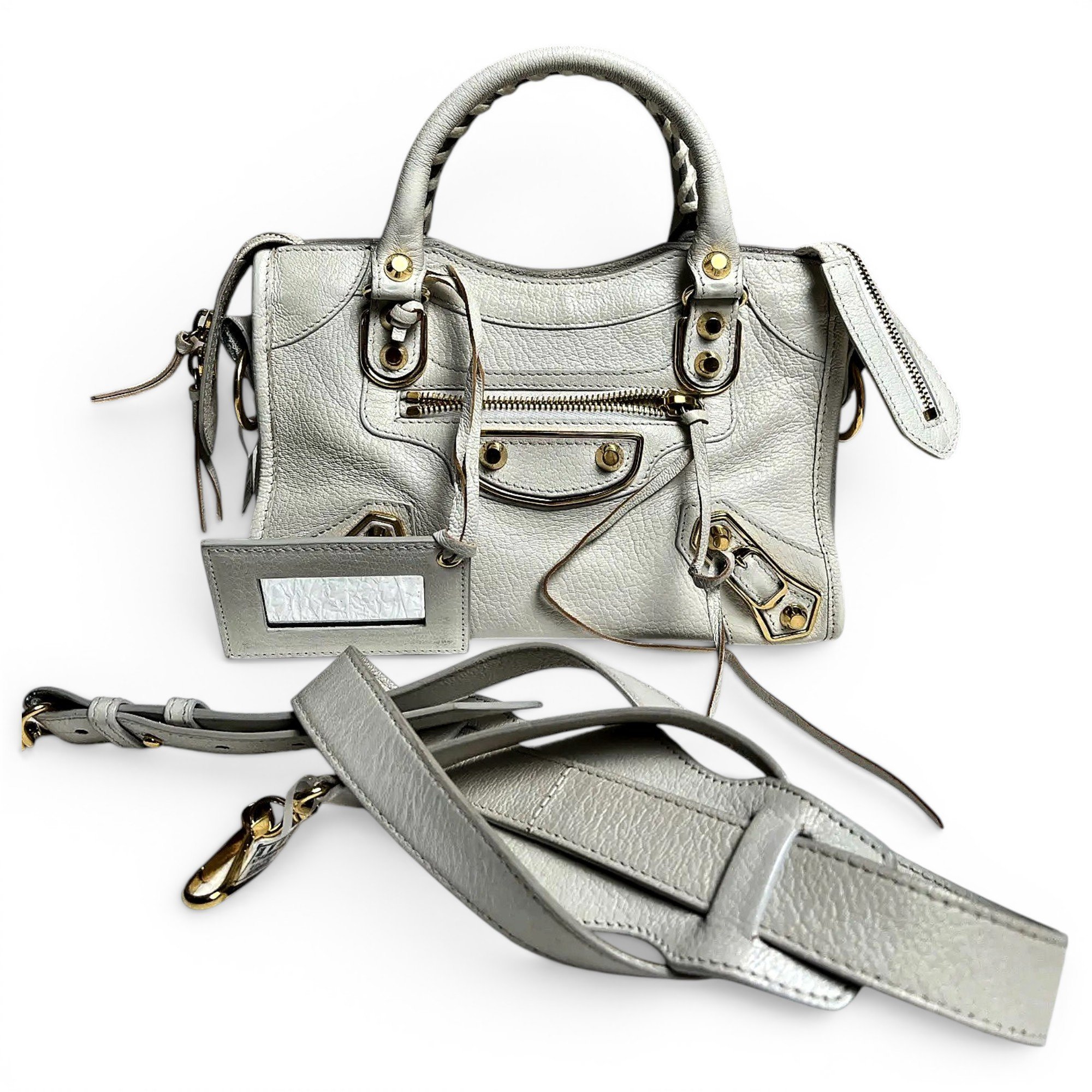 City leather crossbody bag
