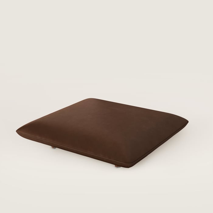 Chocolat Les Necessaires d'Hermès "Carre d'Assise" Low Stool, Low Model