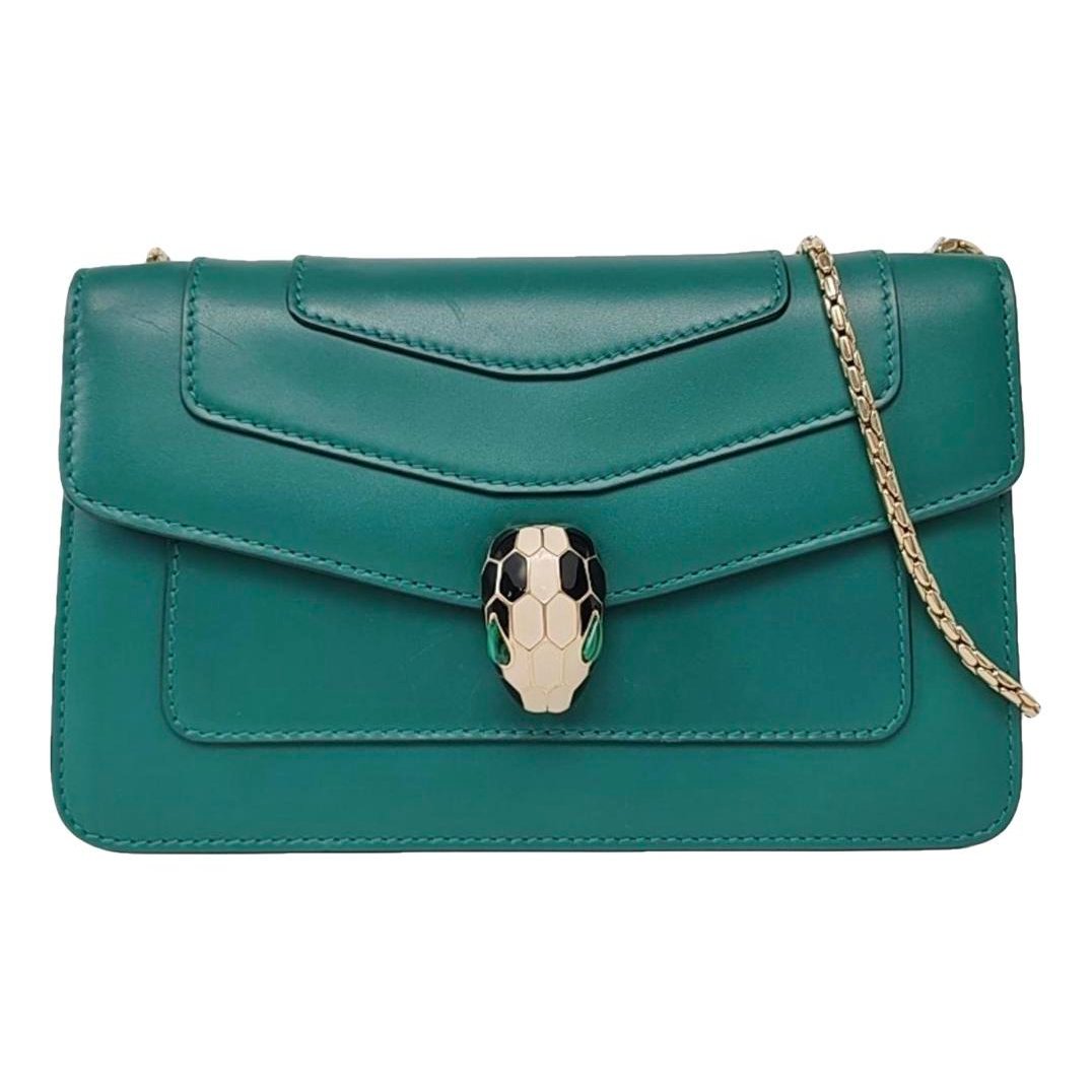Serpenti leather handbag