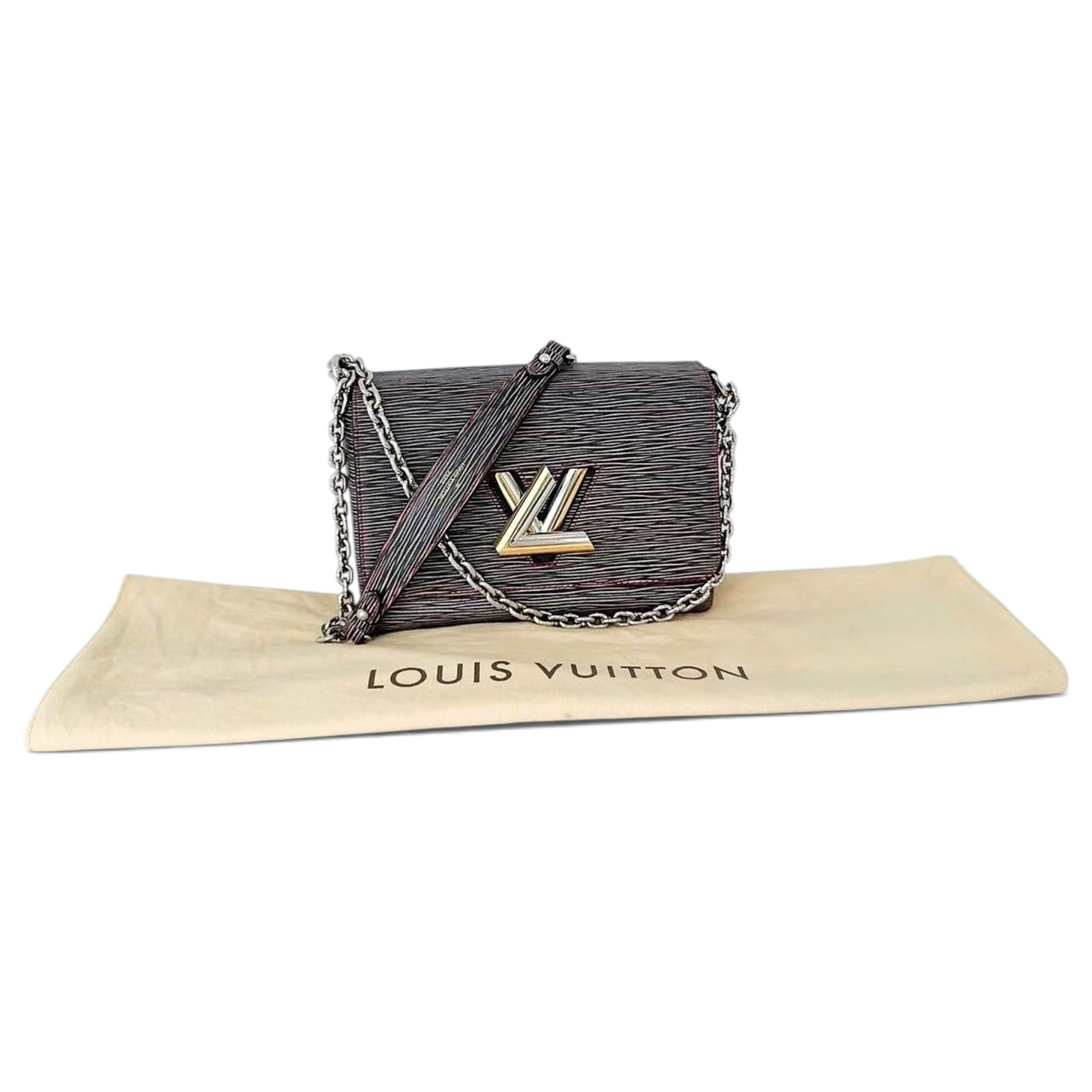 Twist leather handbag