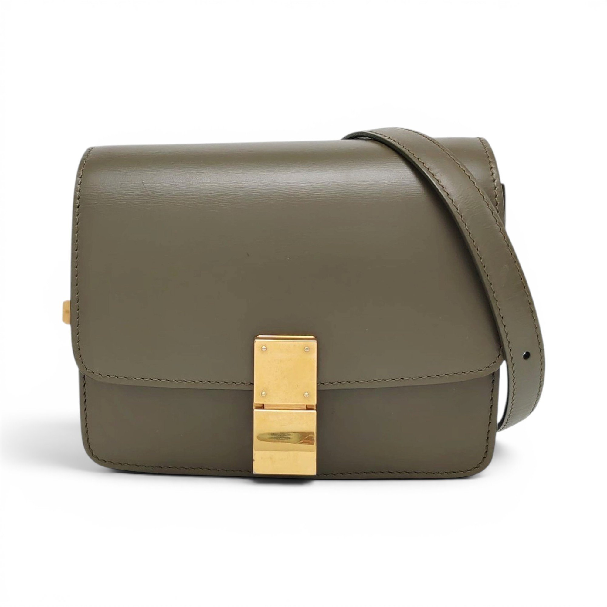 Classic leather crossbody bag