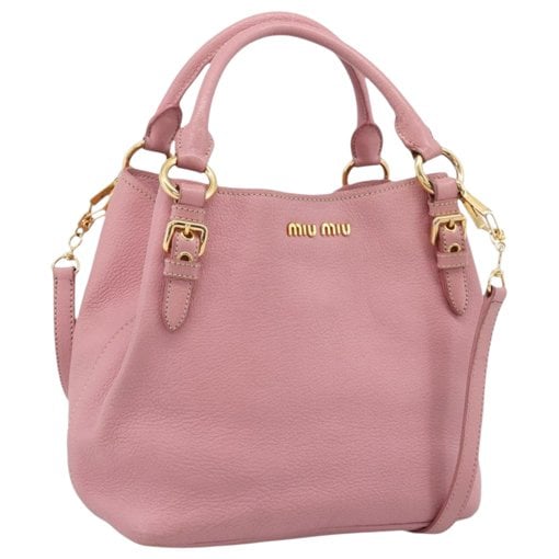 Madras leather tote