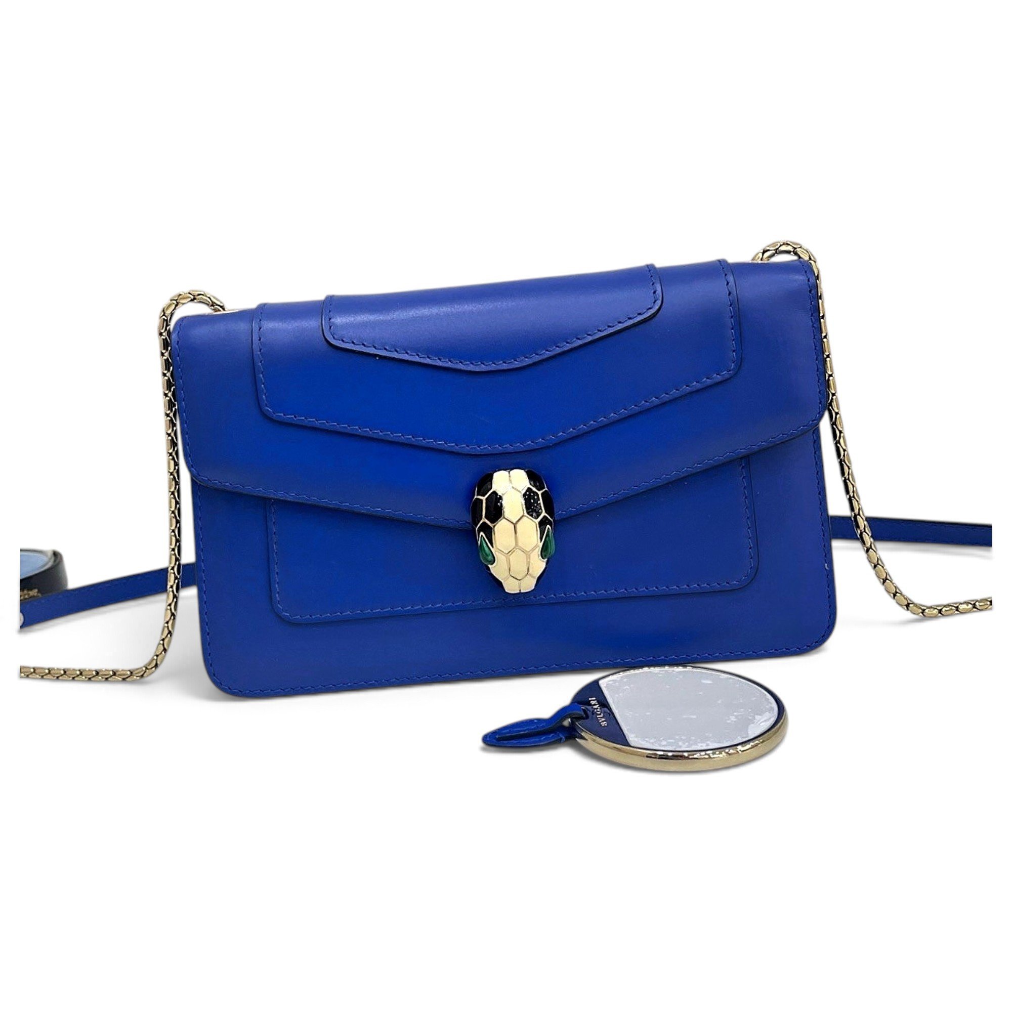 Serpenti leather handbag