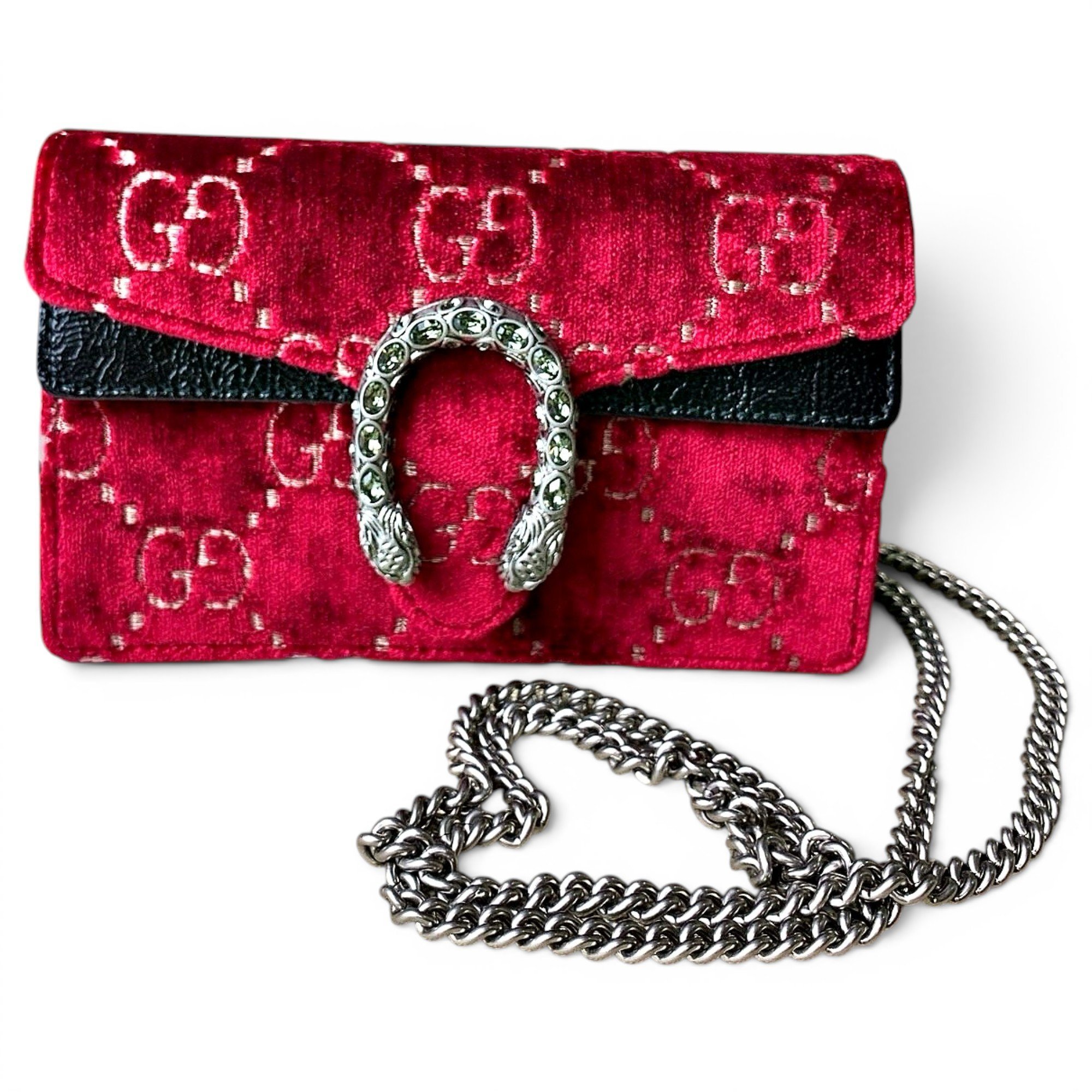 Dionysus Super Mini velvet crossbody bag