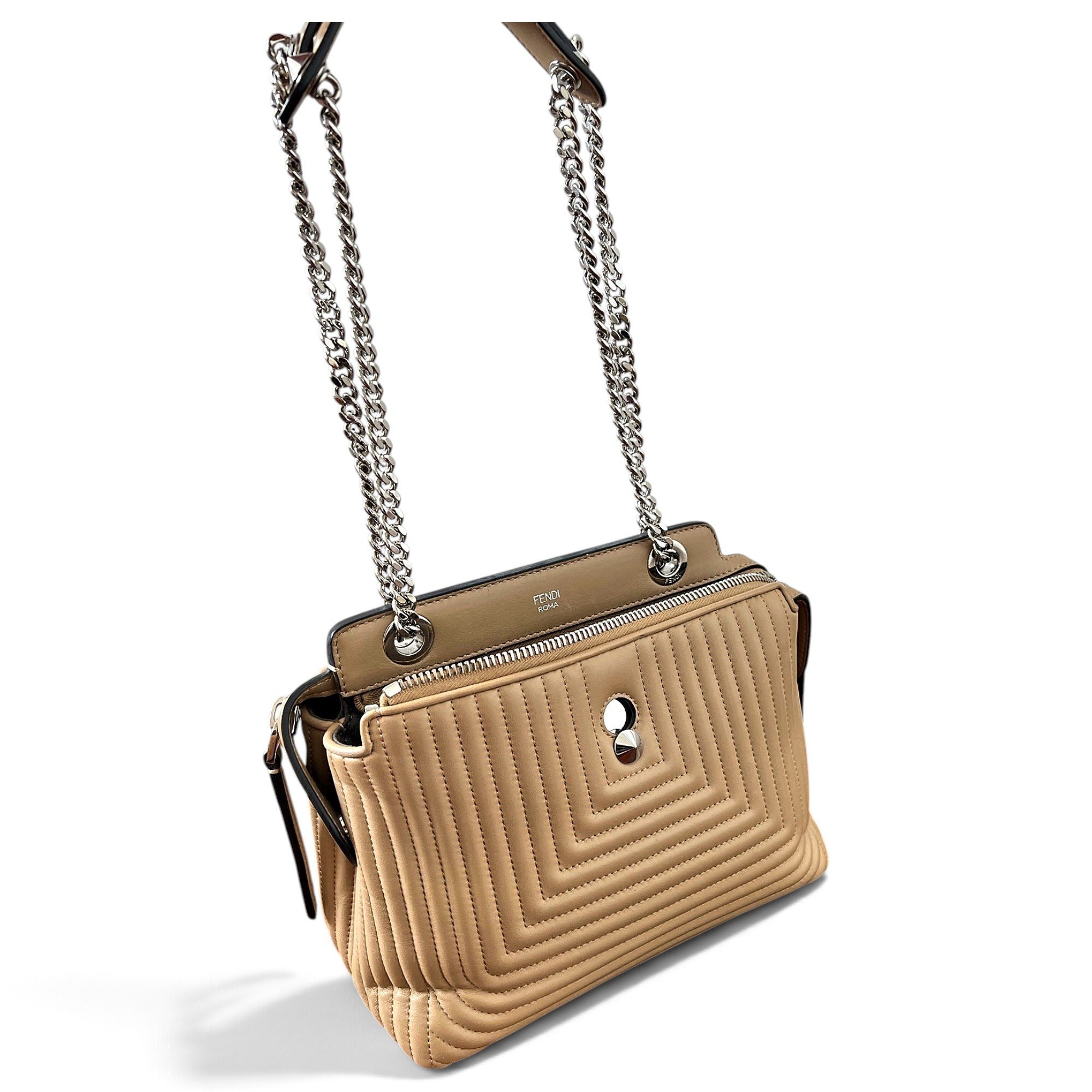 Dot Com leather handbag