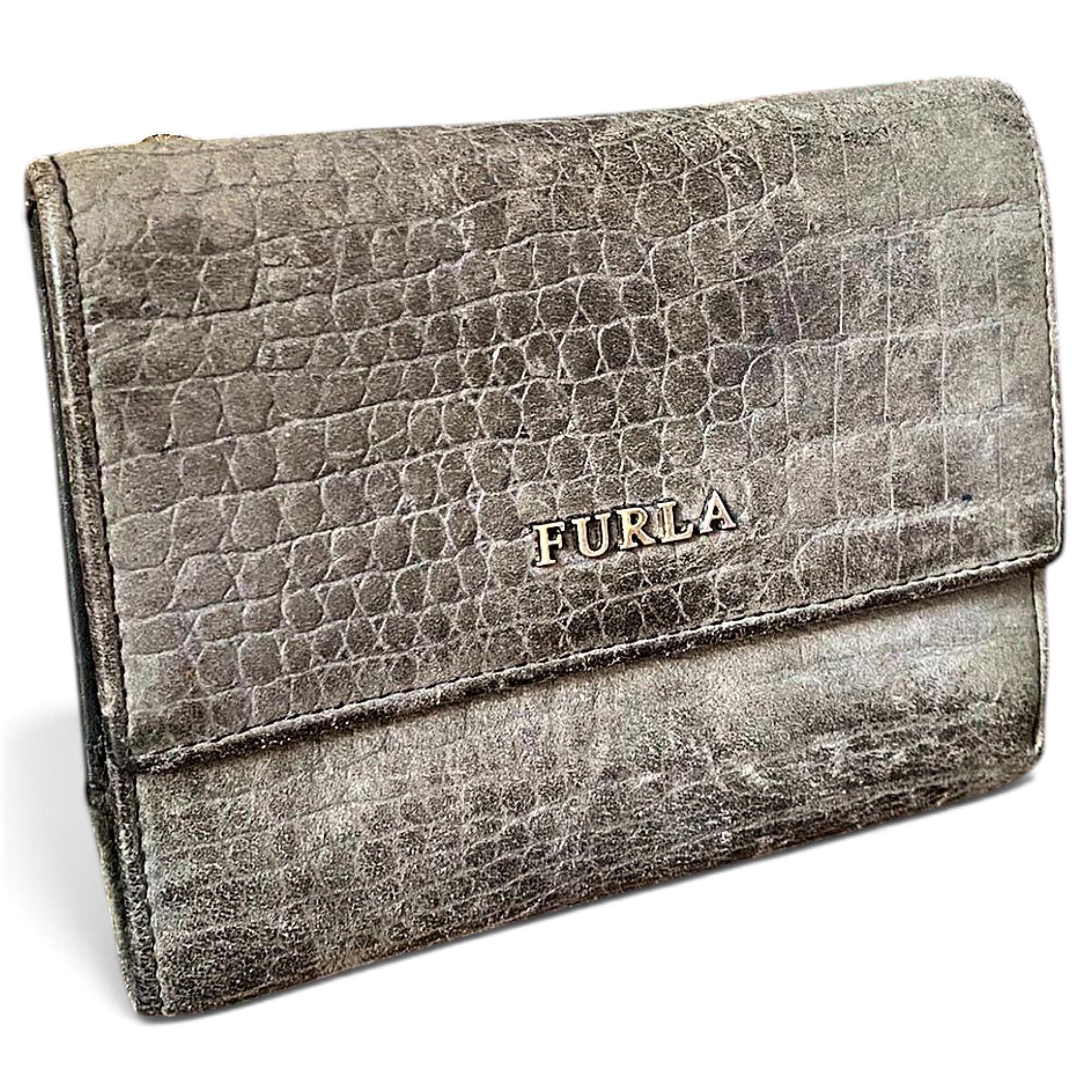 Leather clutch bag