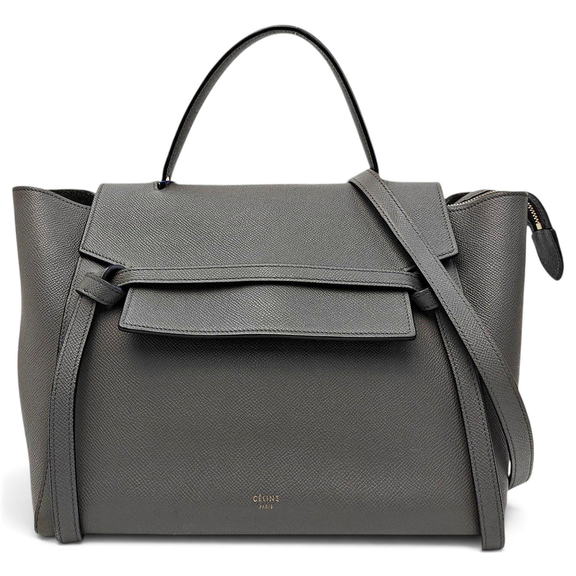 Belt leather handbag