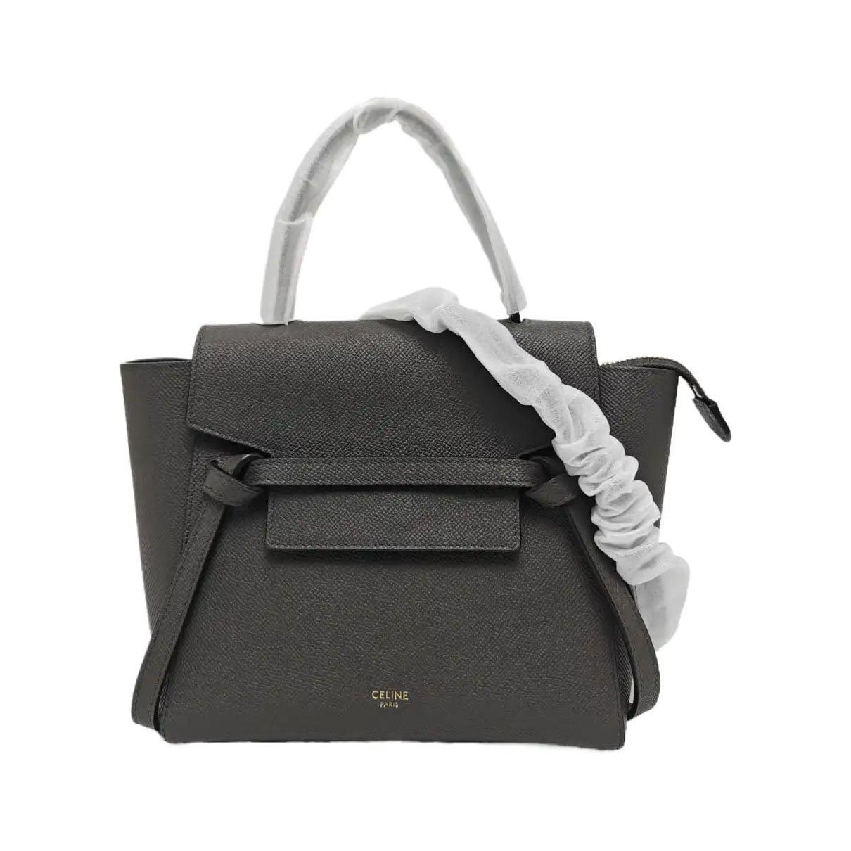 Belt leather handbag