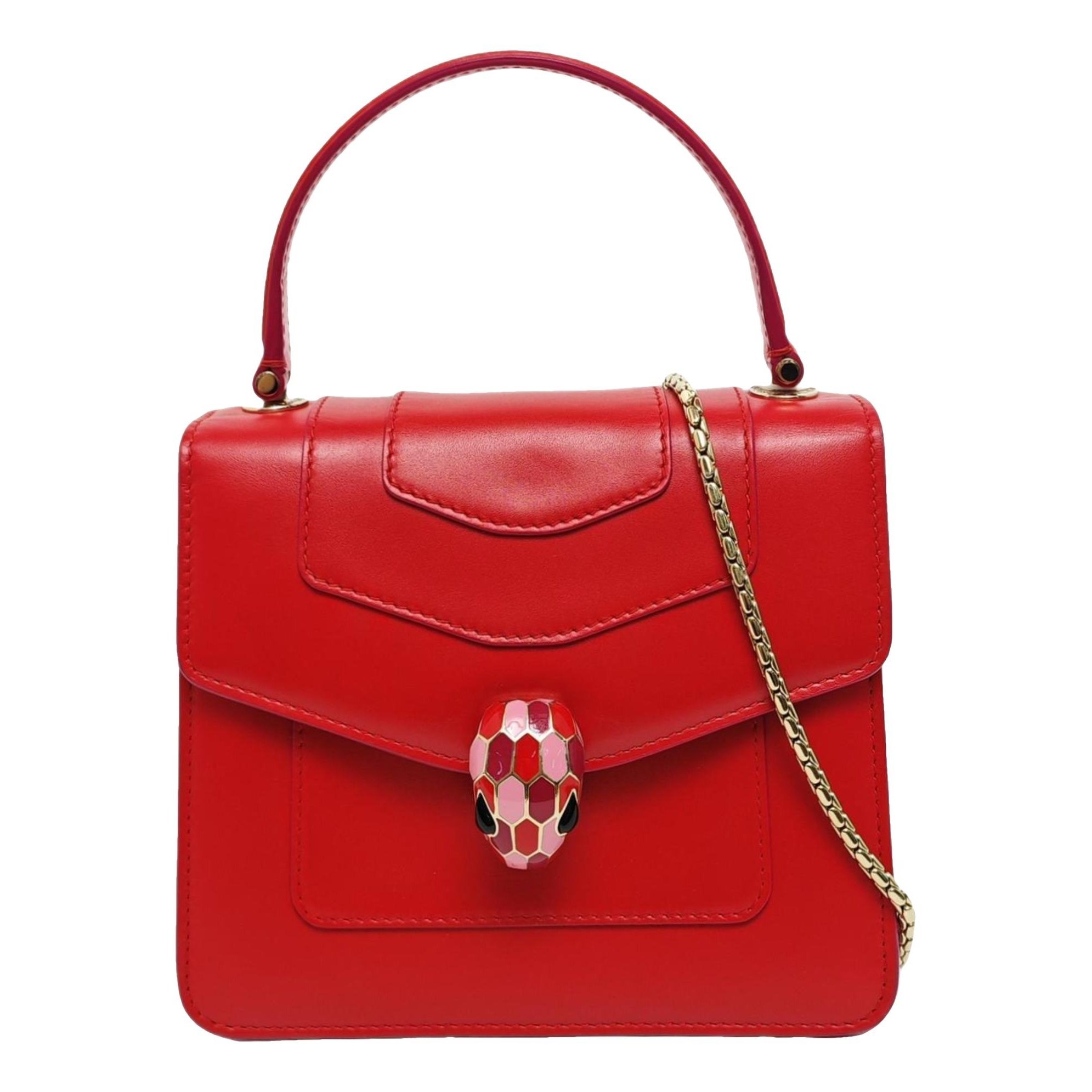 Serpenti leather crossbody bag