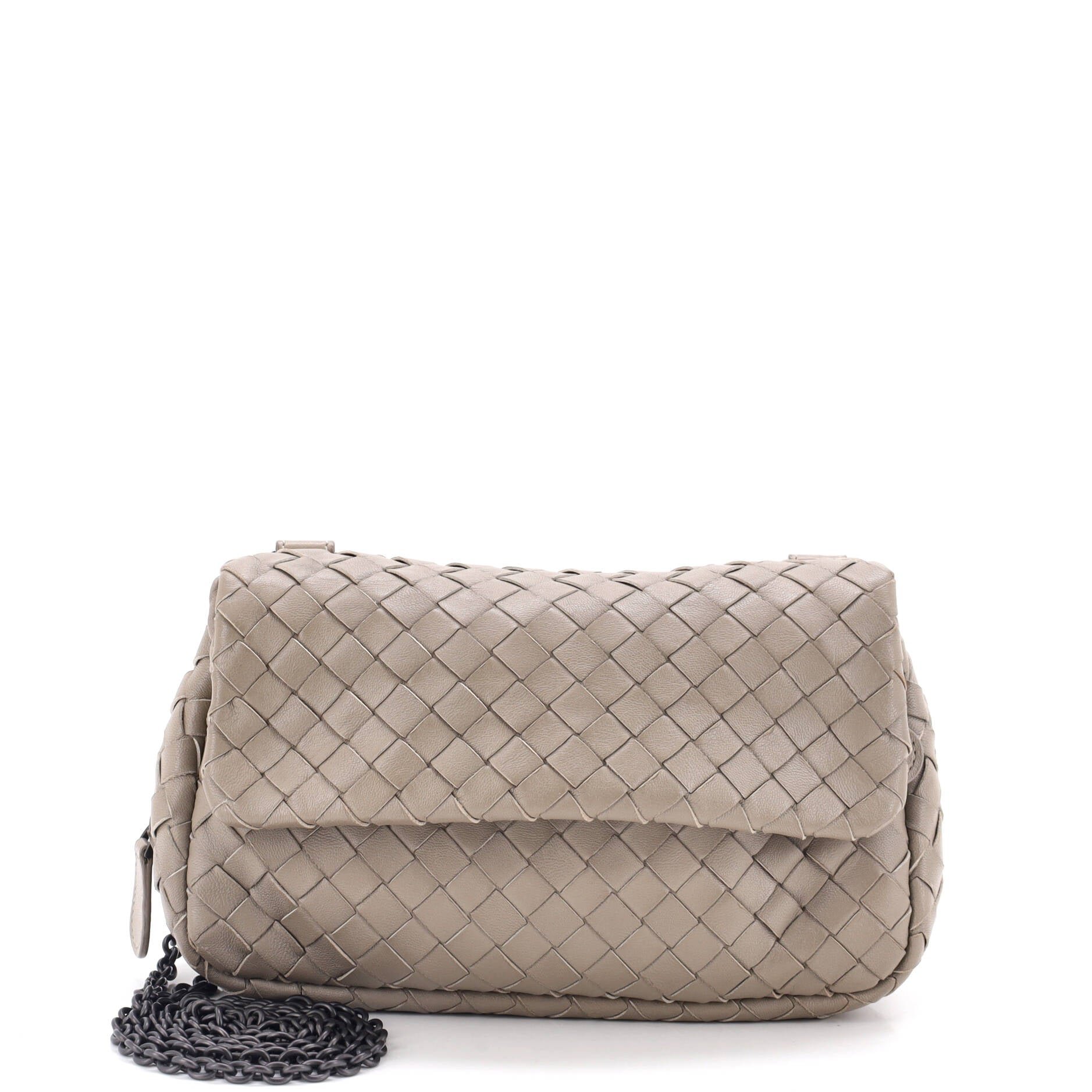Expandable Chain Crossbody Bag Intrecciato Nappa Small