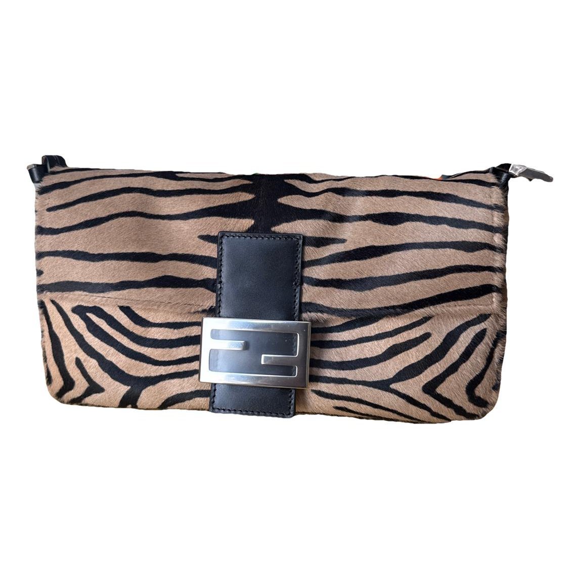 Baguette pony-style calfskin handbag