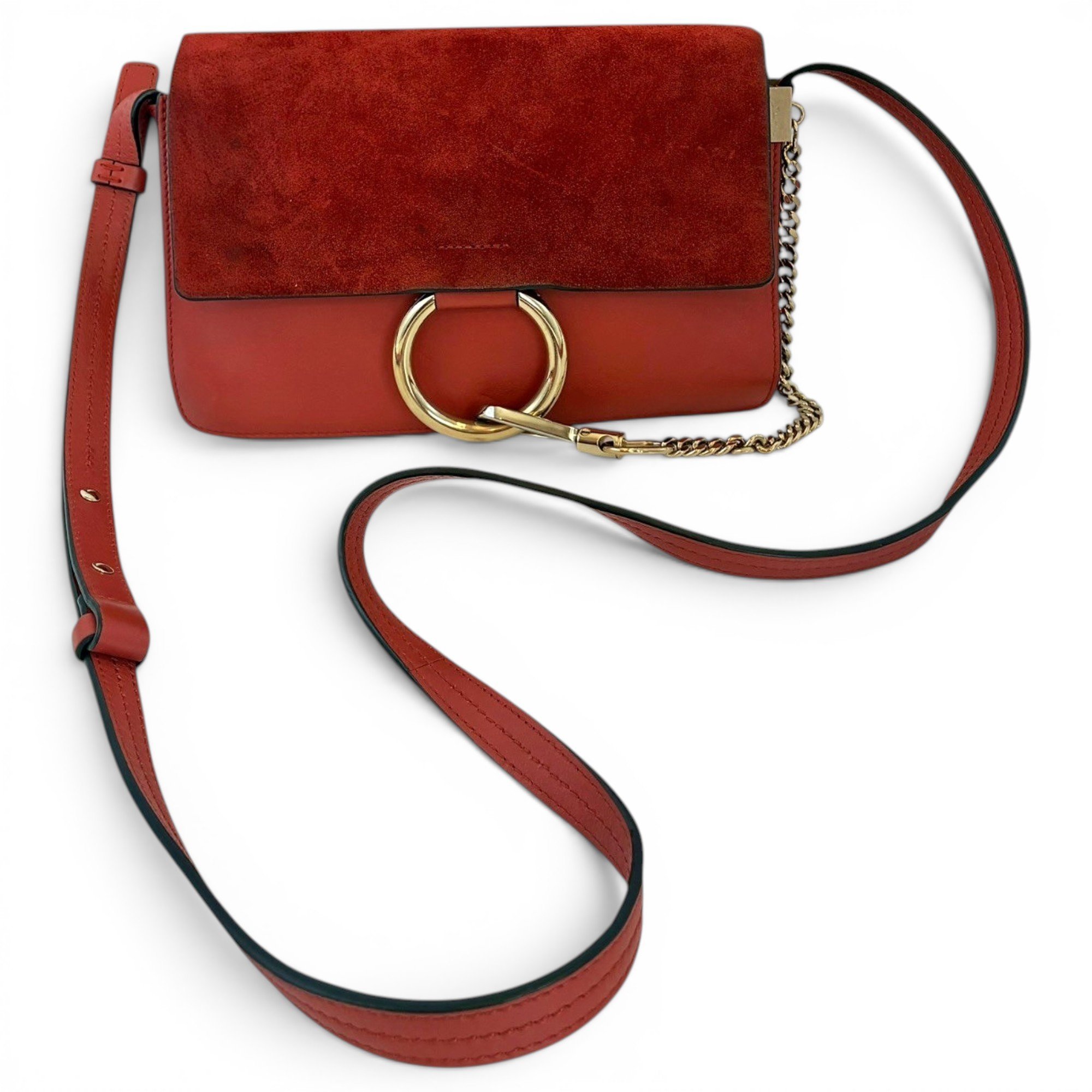Faye leather handbag