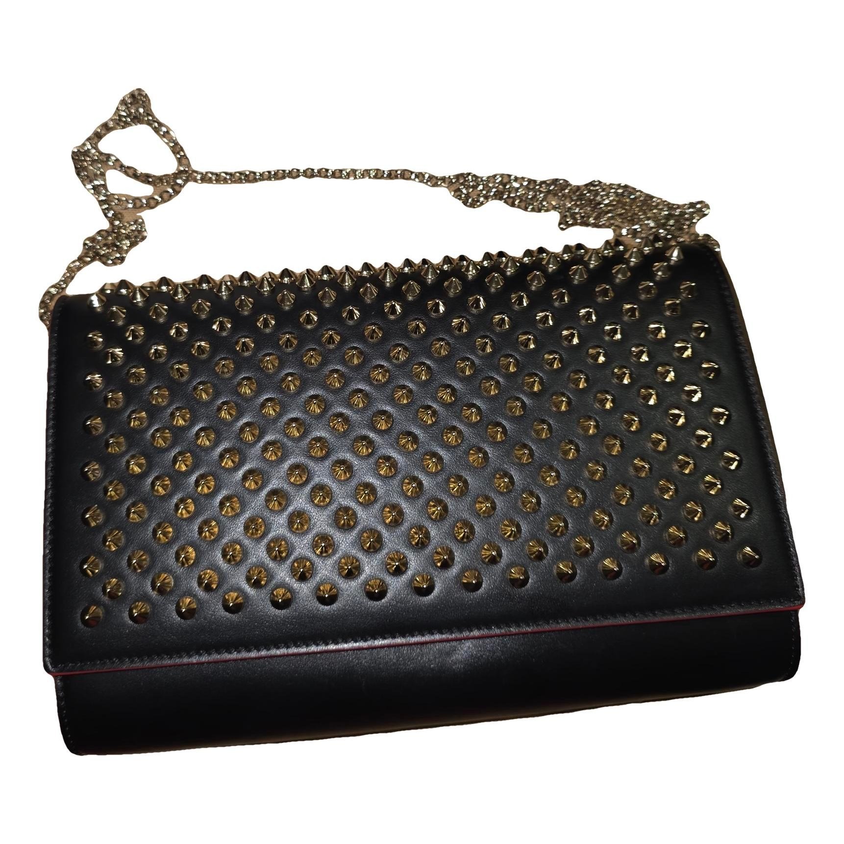 Leather clutch bag