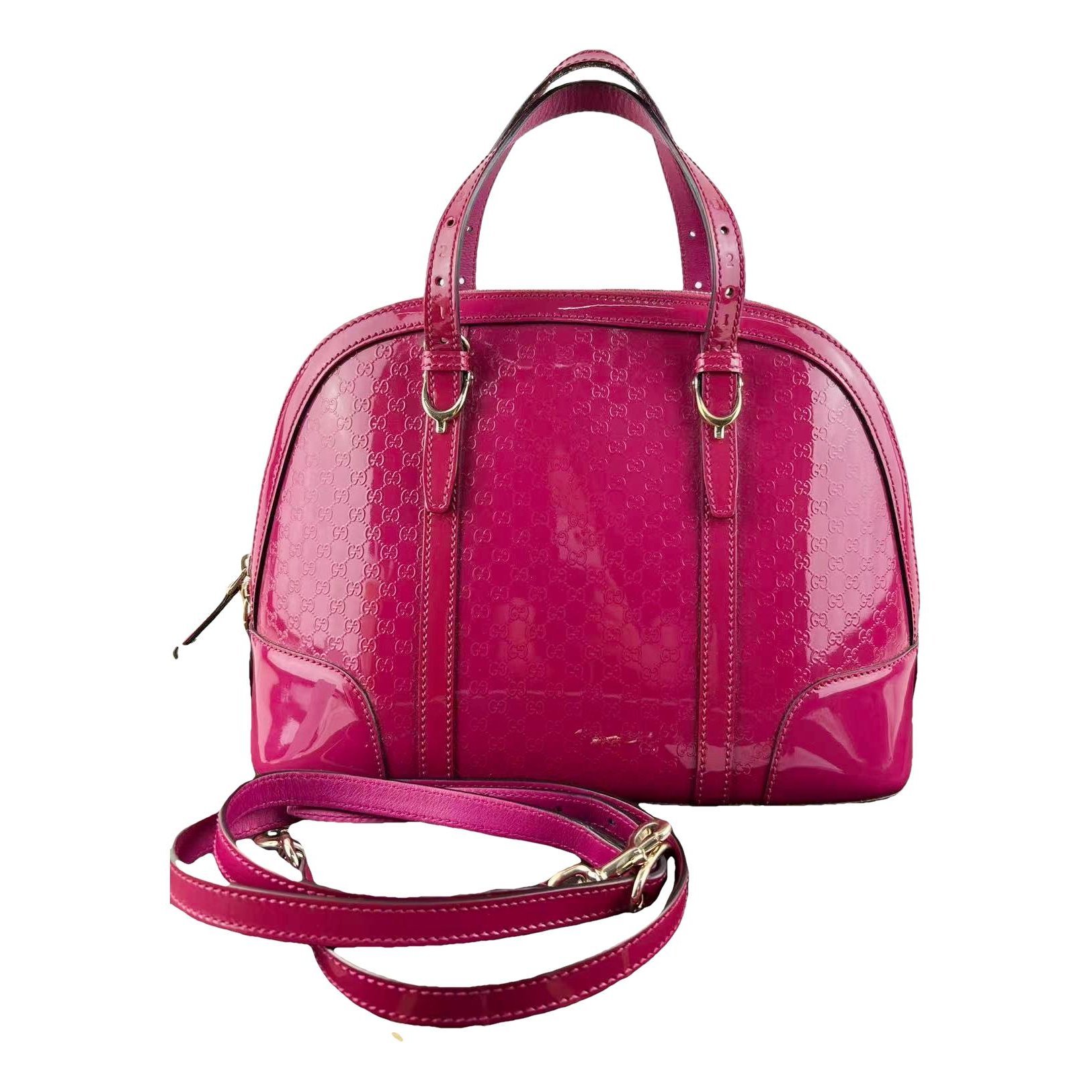 Dôme leather handbag