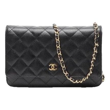 Wallet On Chain leather crossbody bag