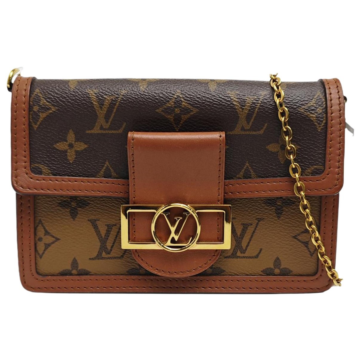 Dauphine leather crossbody bag