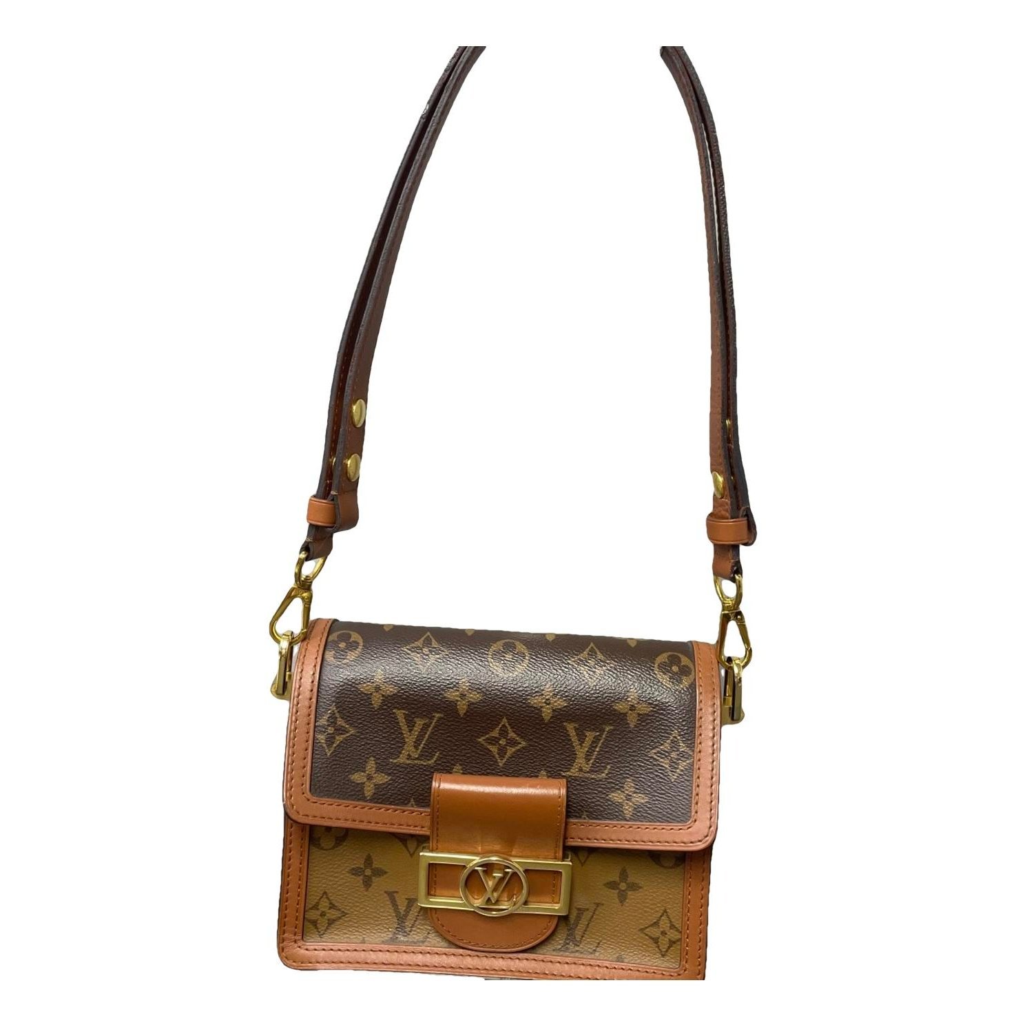 Dauphine leather handbag