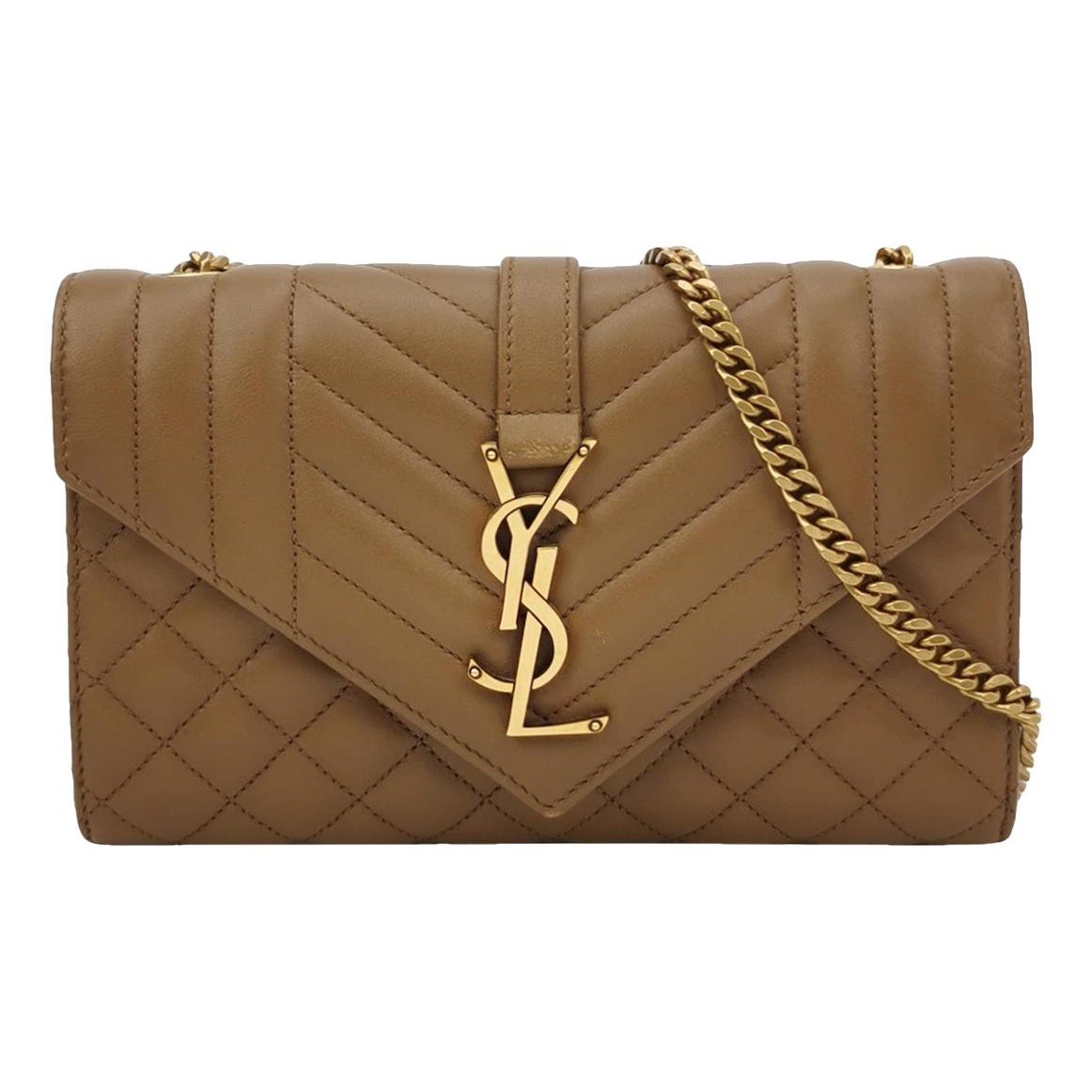 Envelope leather handbag