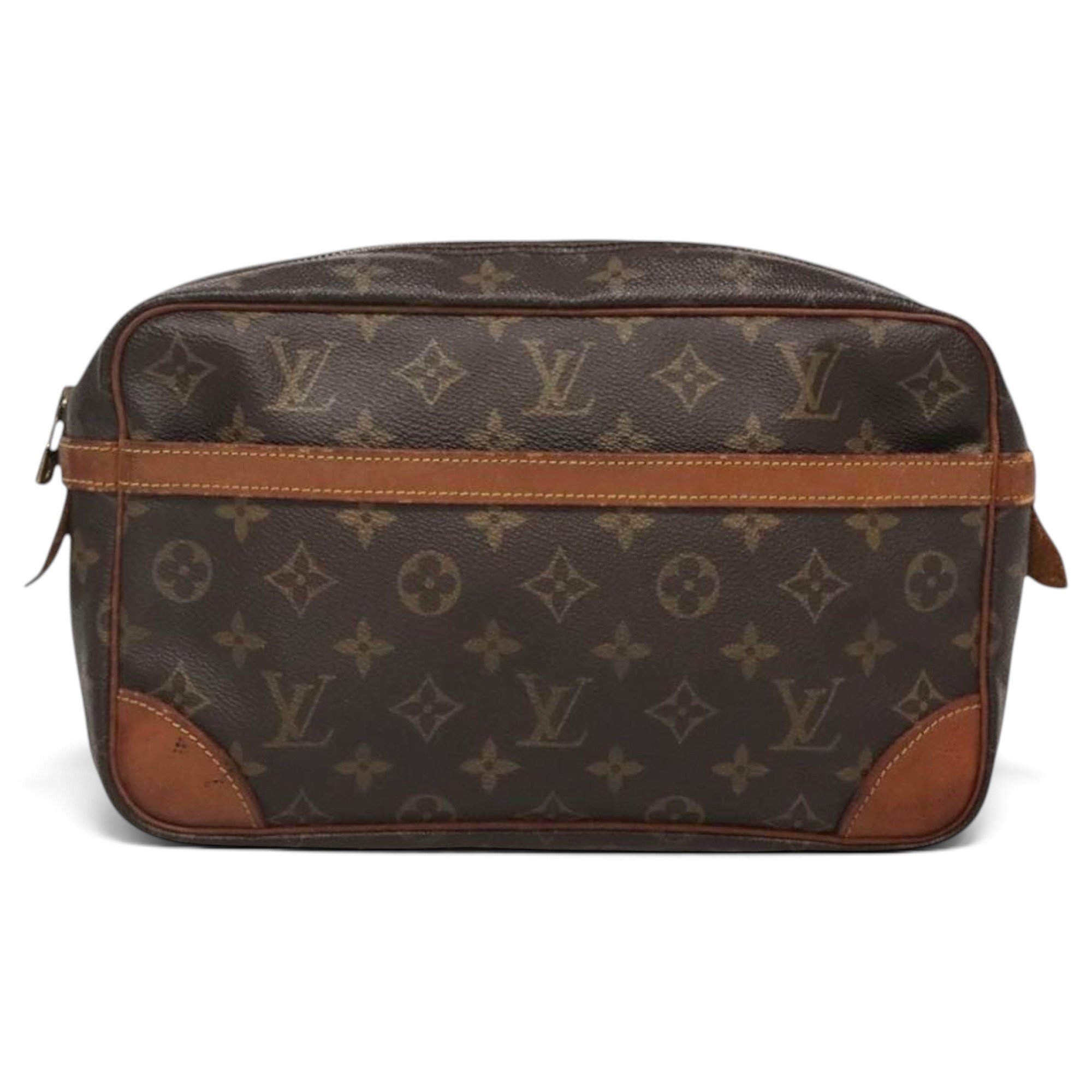 Leather clutch bag