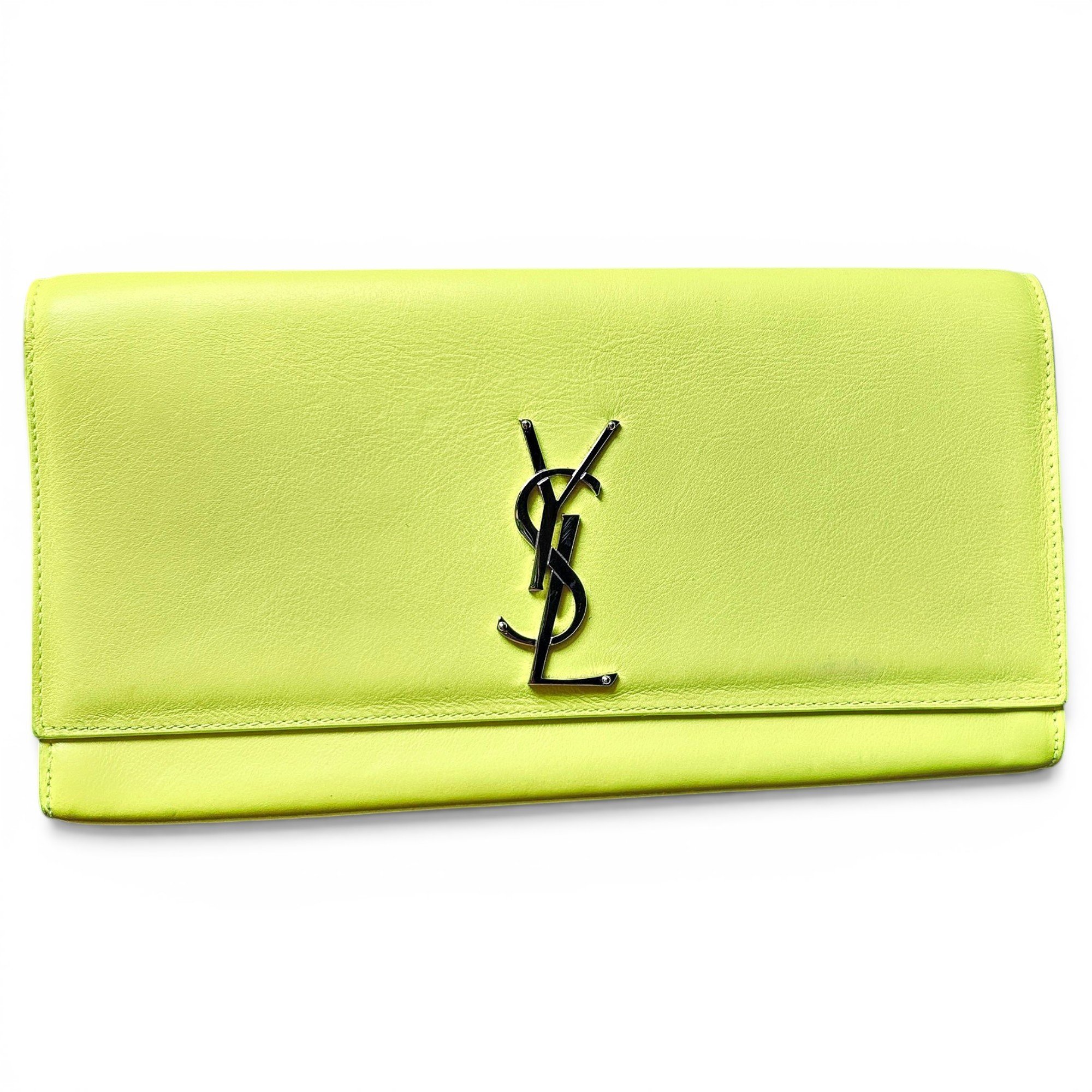 Leather clutch bag