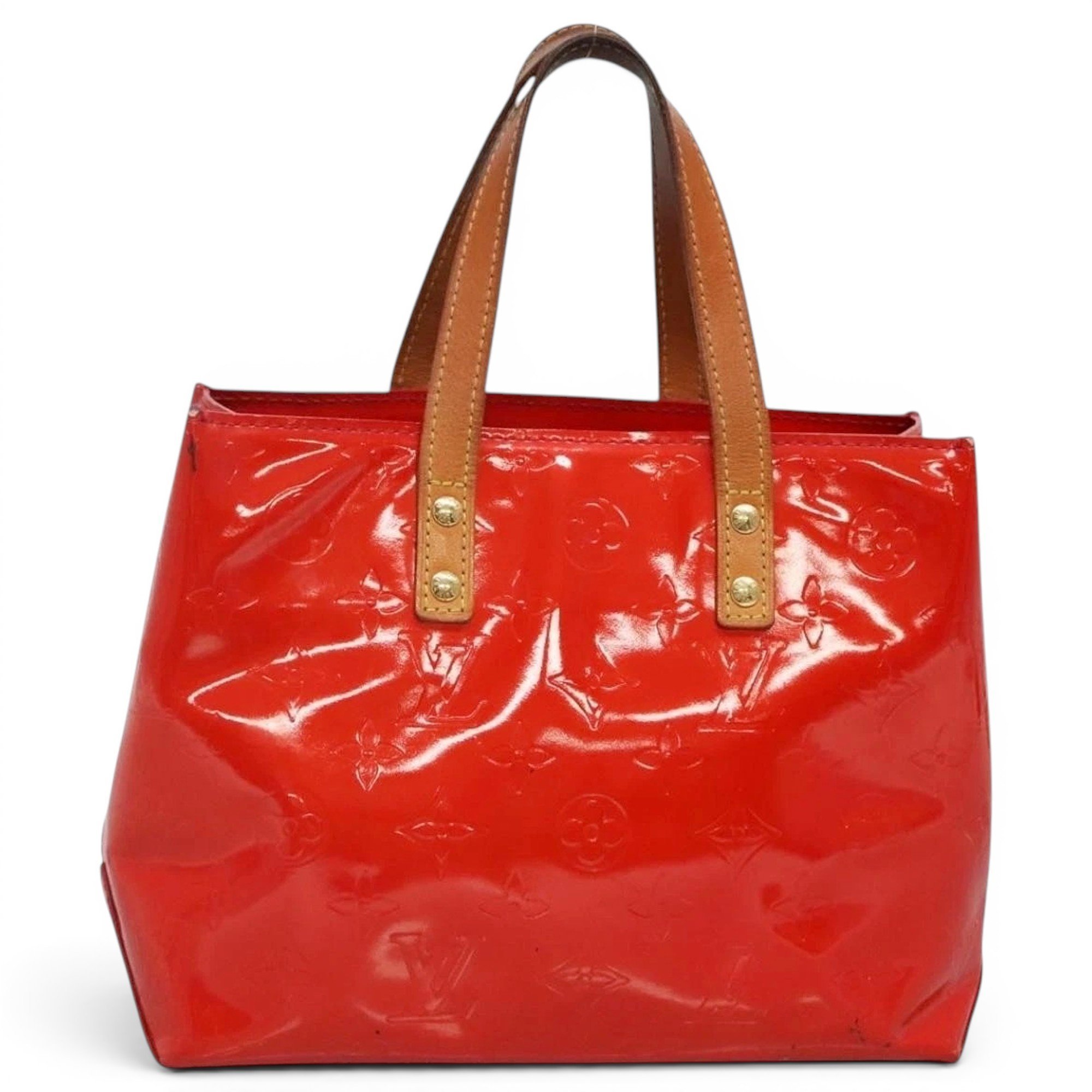 Patent leather handbag