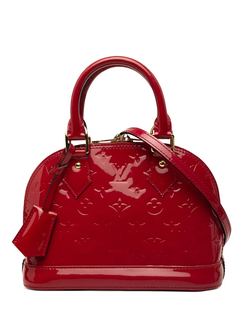 2014 Monogram Vernis Alma BB satchel