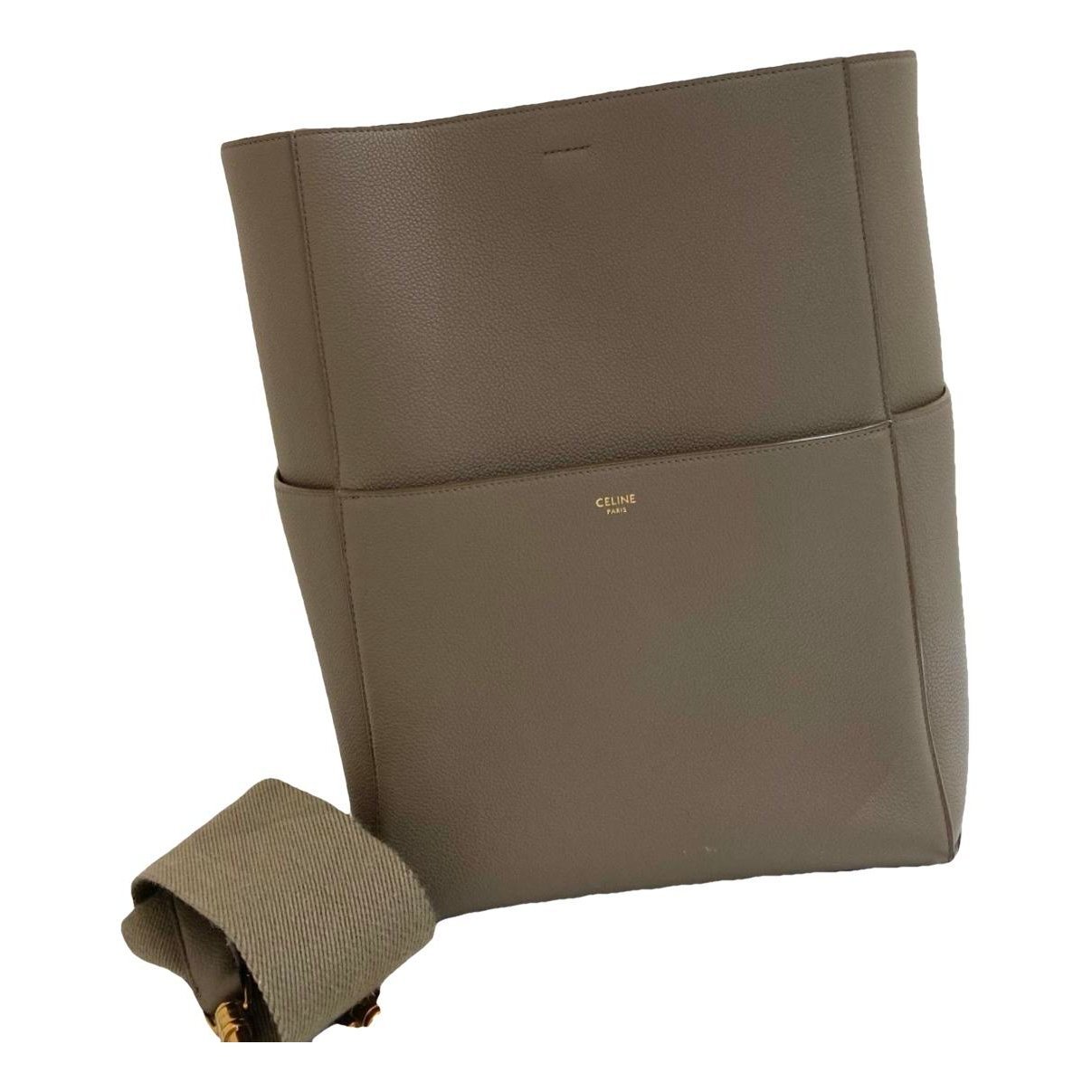 Seau Sangle leather handbag