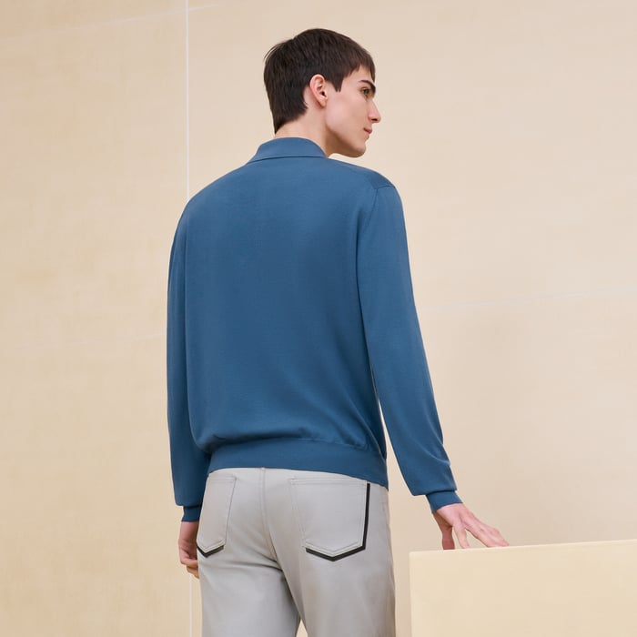Bleu Turquin "Detail H" Polo Shirt