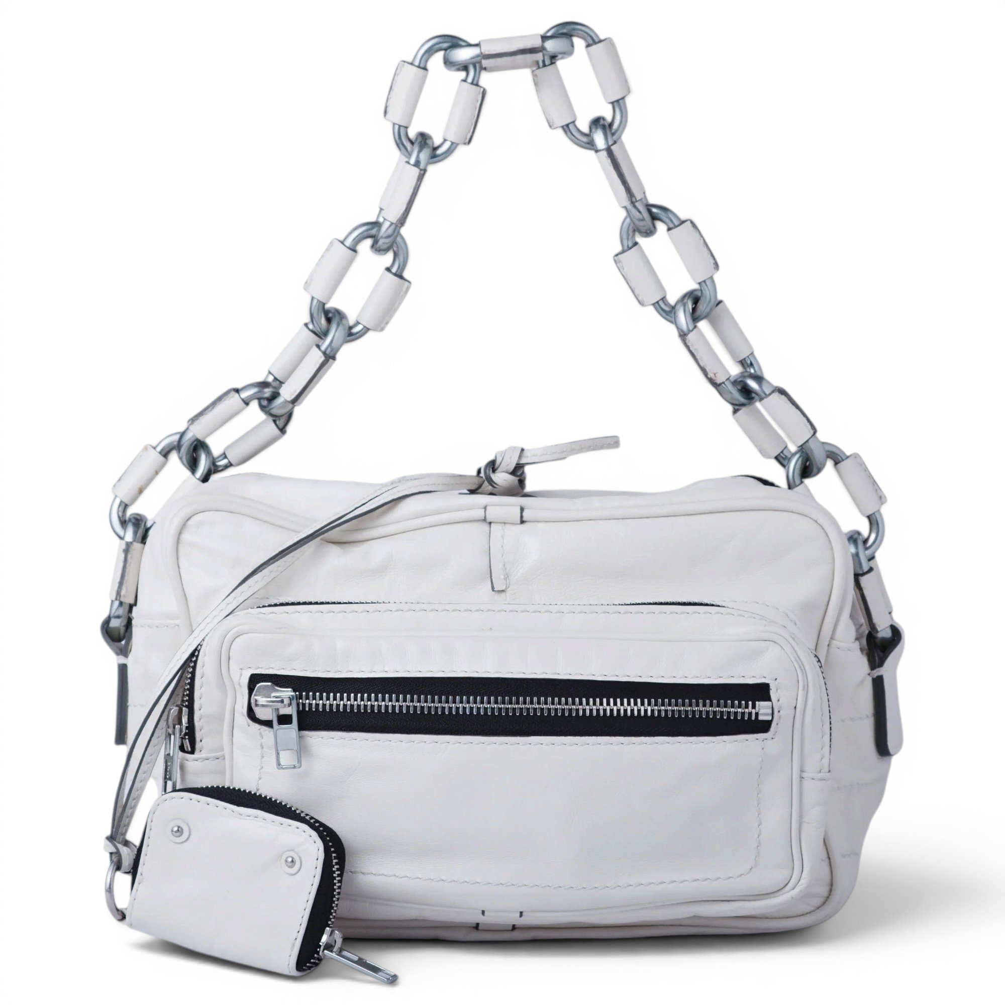 C leather handbag