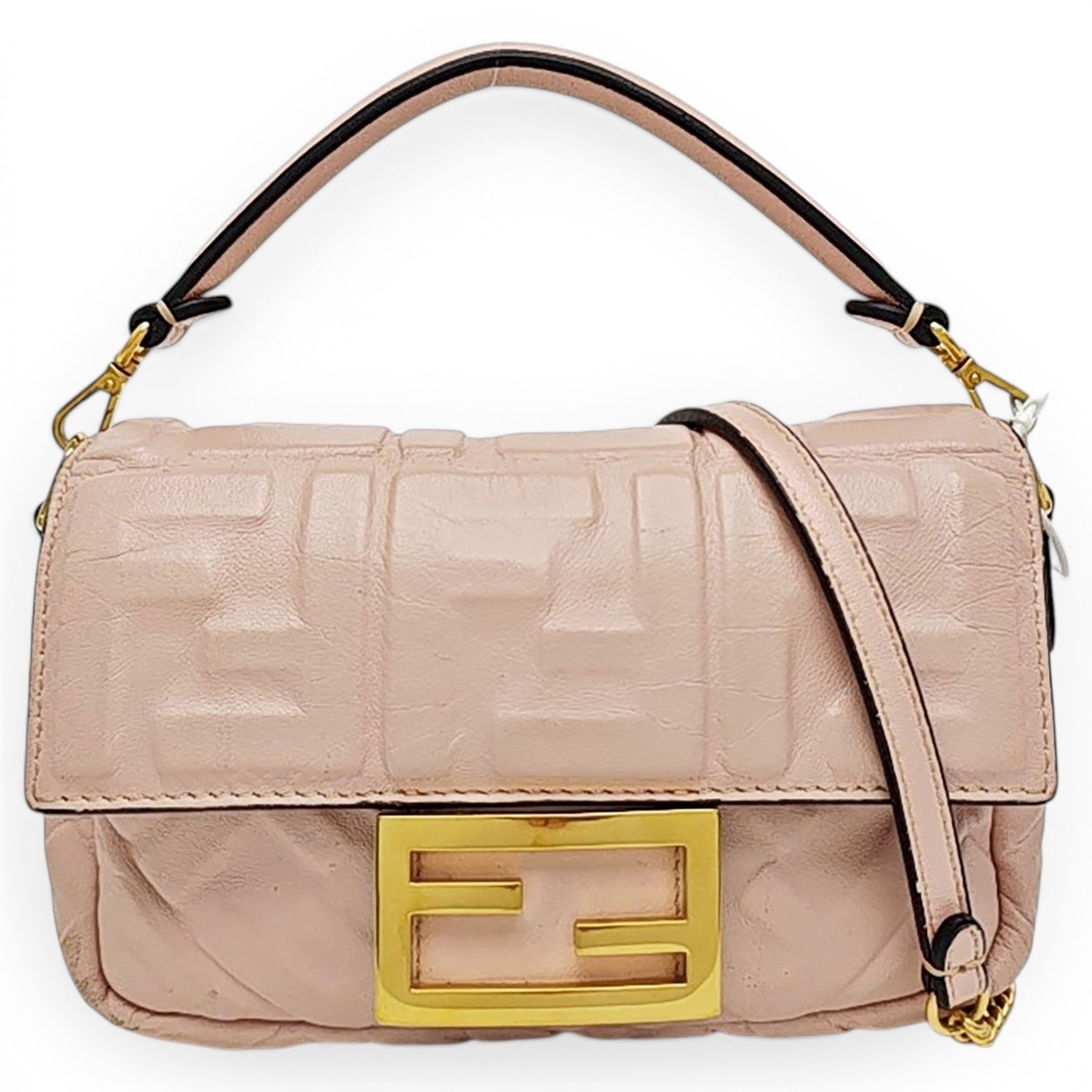 Baguette leather handbag