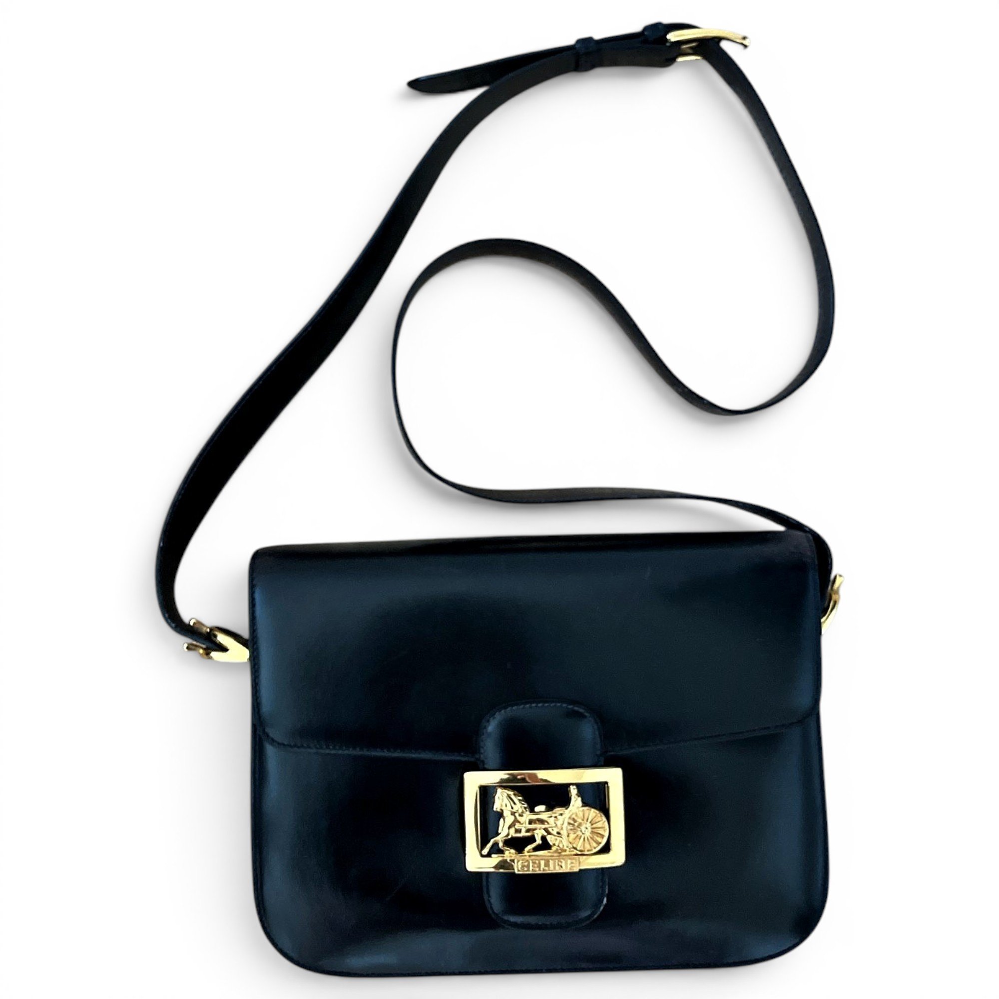Trotteur leather crossbody bag