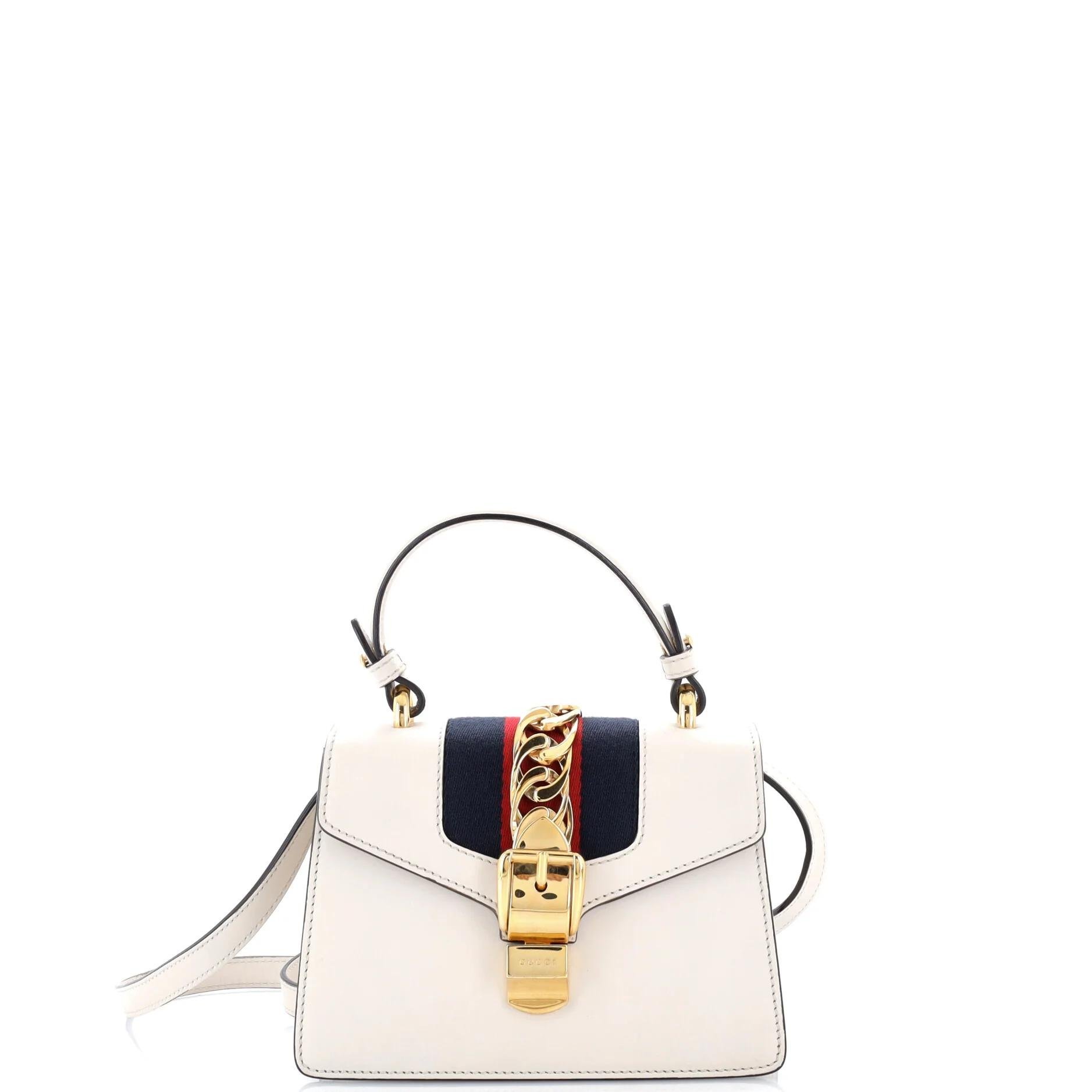 Sylvie Top Handle leather handbag