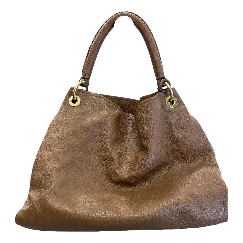 Artsy leather handbag