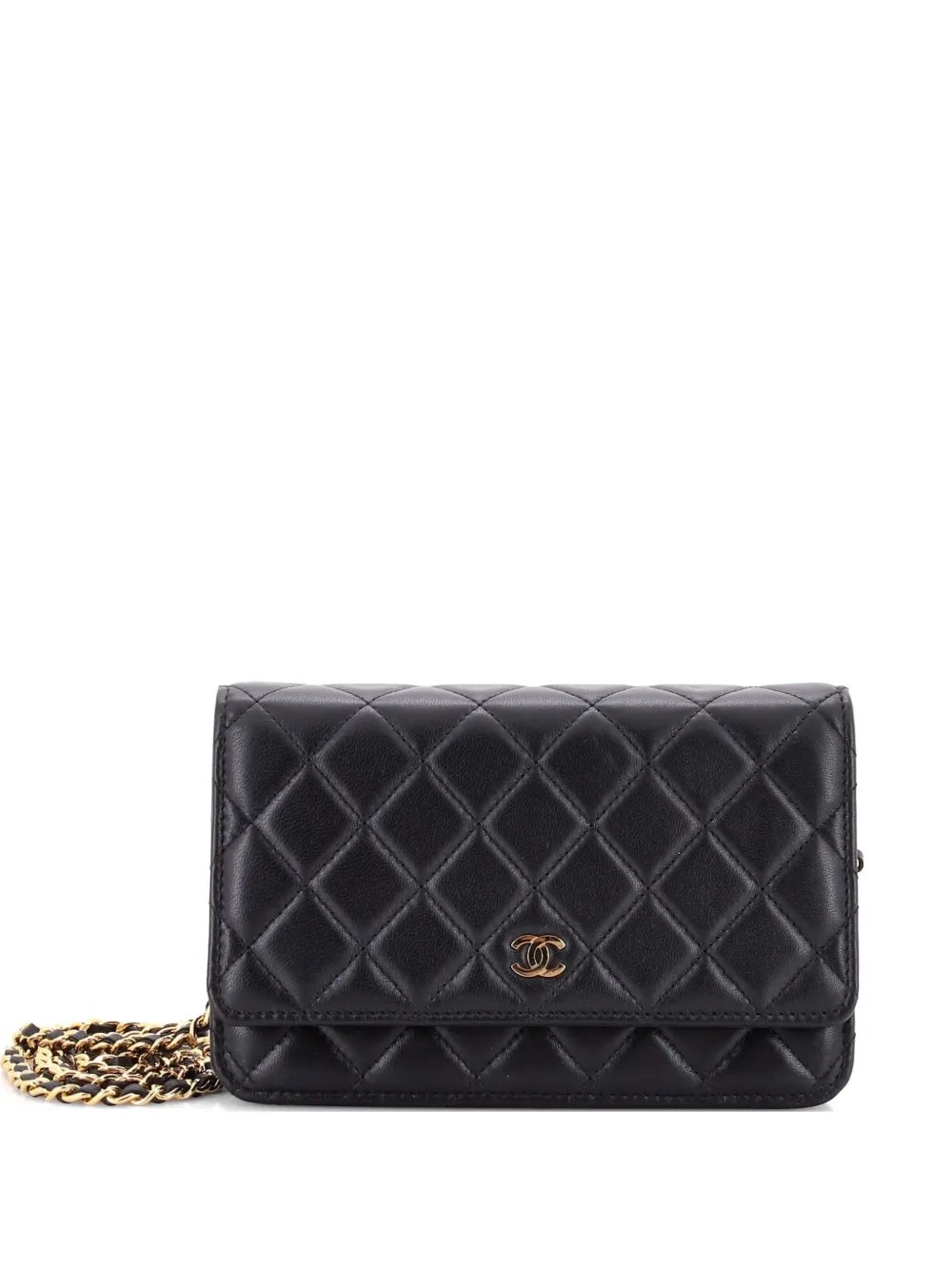 Wallet on Chain Quilted Lambskin crossbody bag